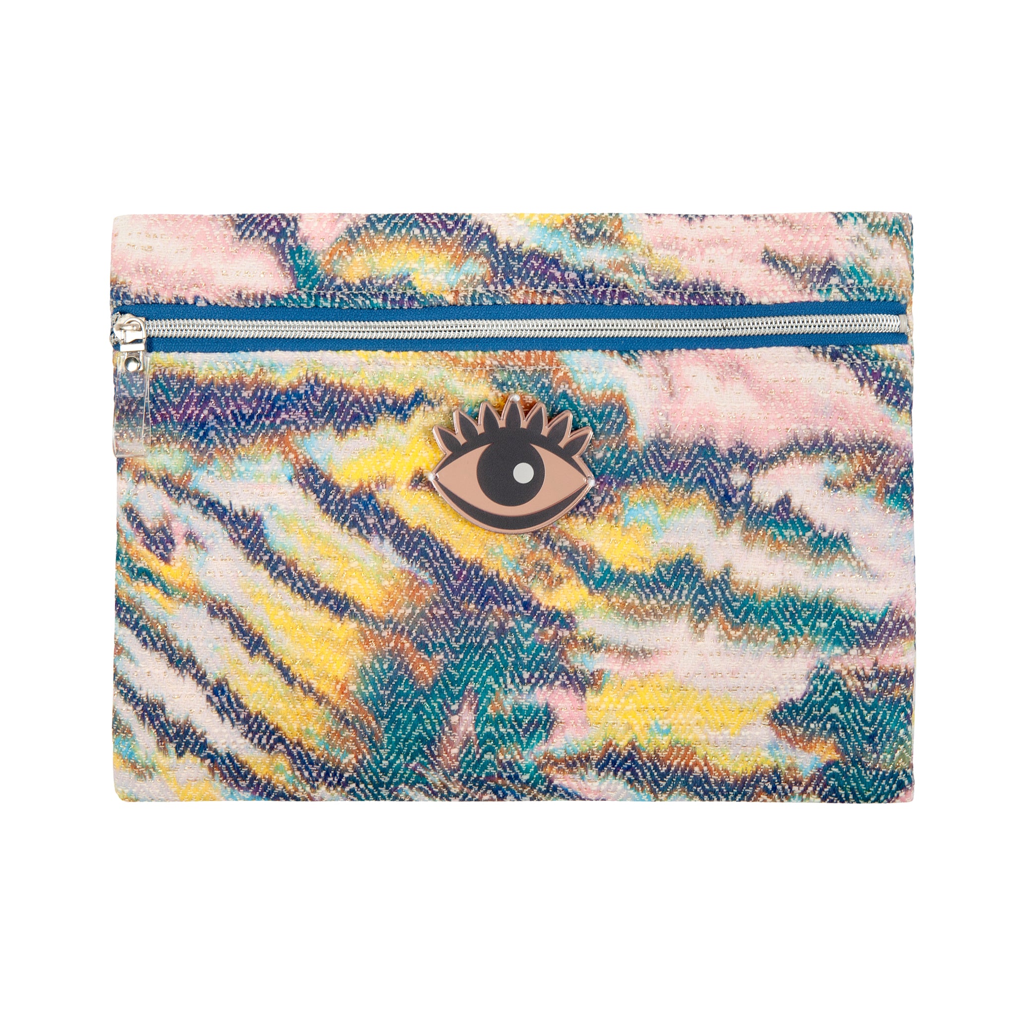 VIOLET Pouch | Rainbow Wash Evil Eye