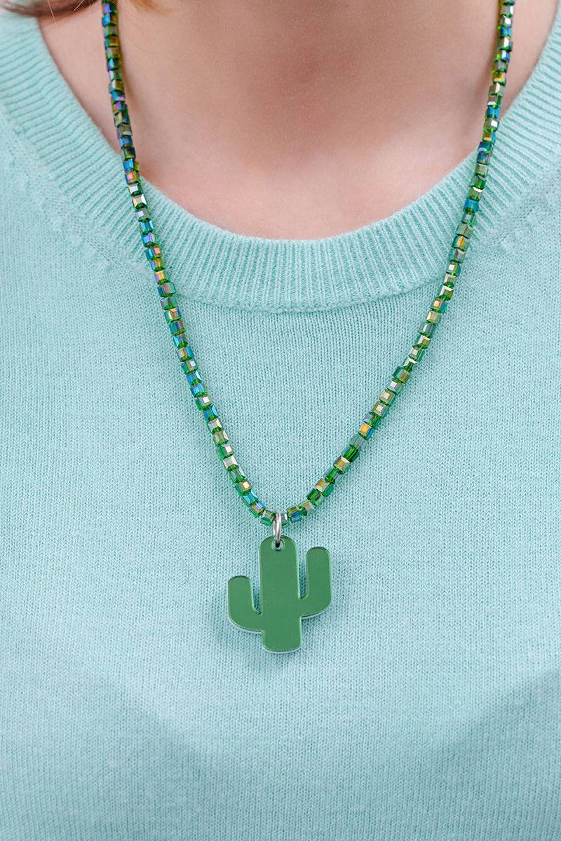 Charm Necklace | Cactus