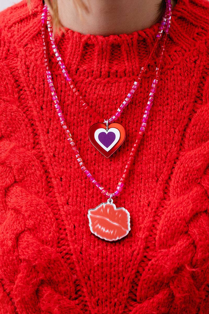 Charm Necklace | Kiss
