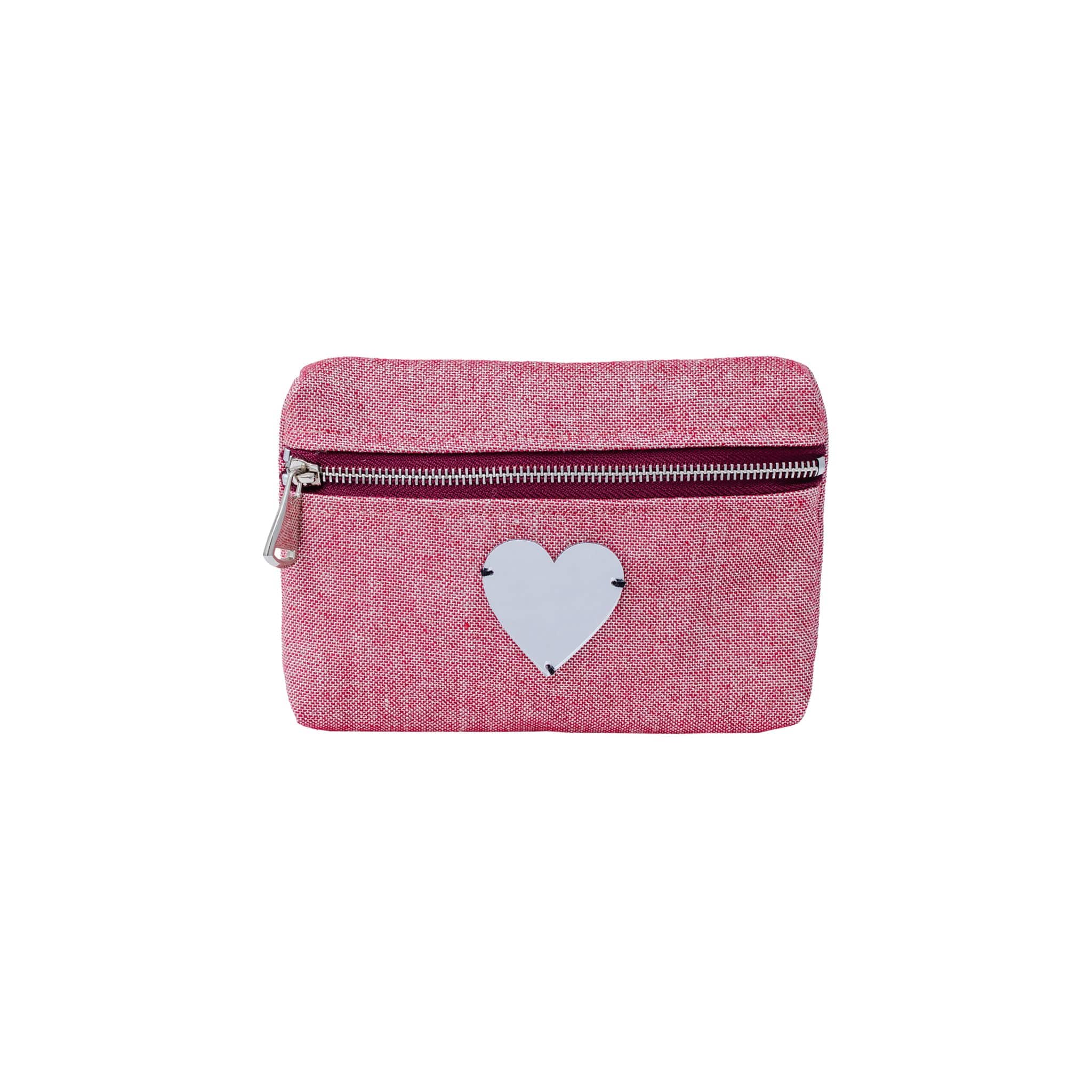 NORA Mini Pouch | Red sparkle heart