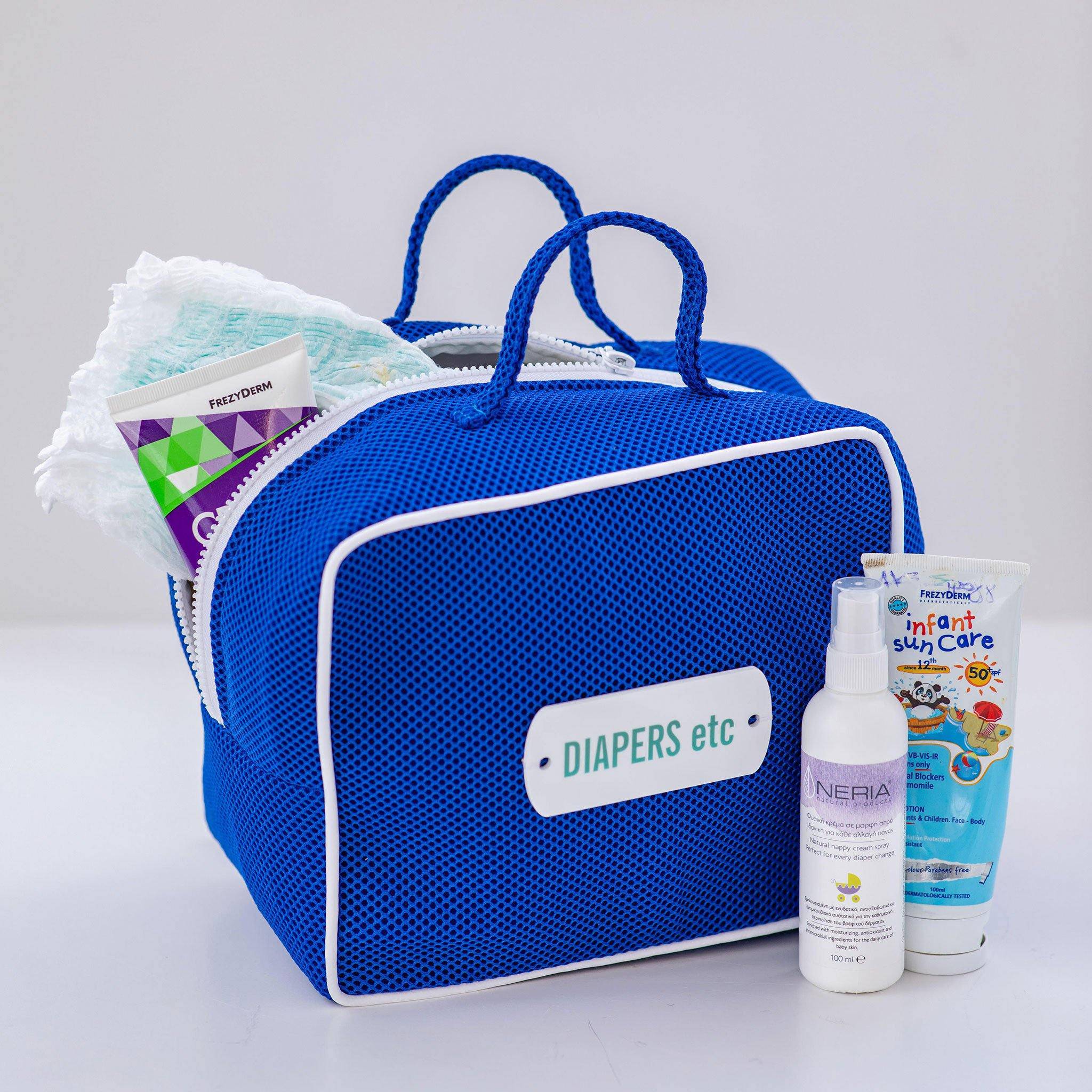 ATLAS Bag | Blue Bubbles Diapers