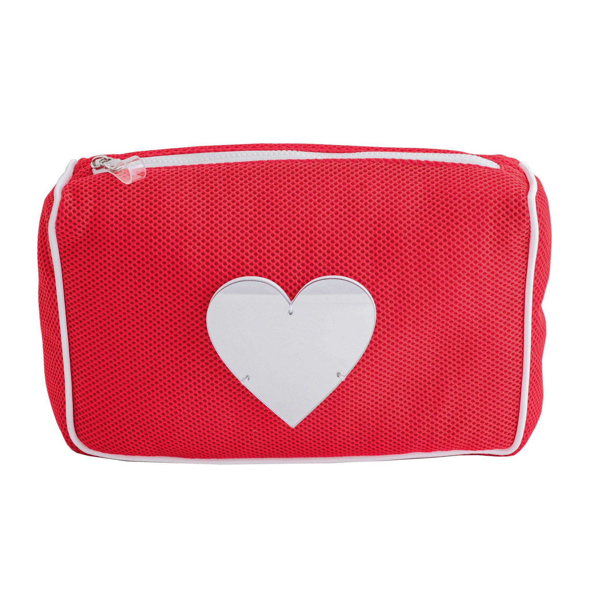 OLIVIA Pouch | Red Bubbles Heart
