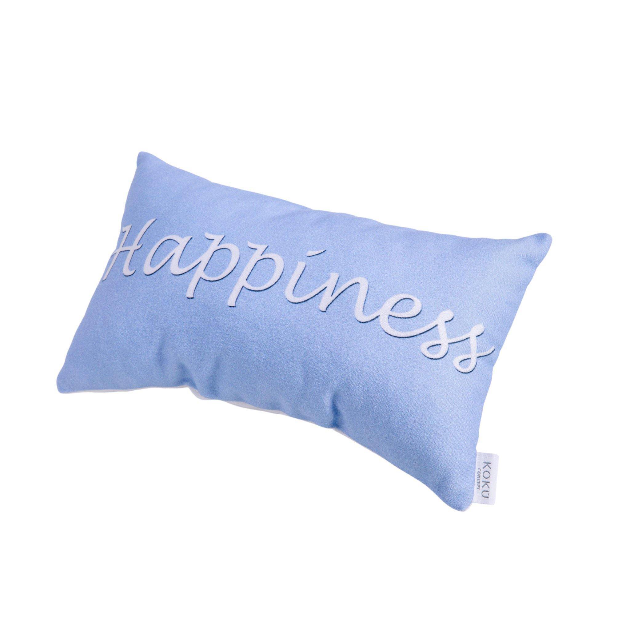 FABRIC WISH PILLOW | HAPPINESS