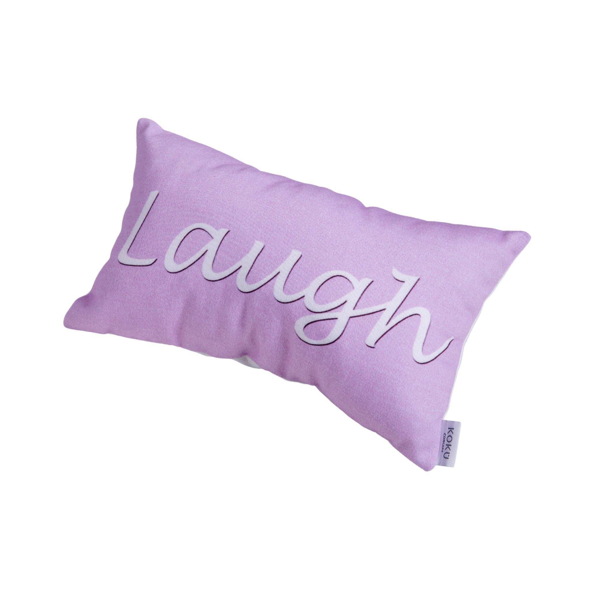 FABRIC WISH PILLOW | LAUGH LILAC