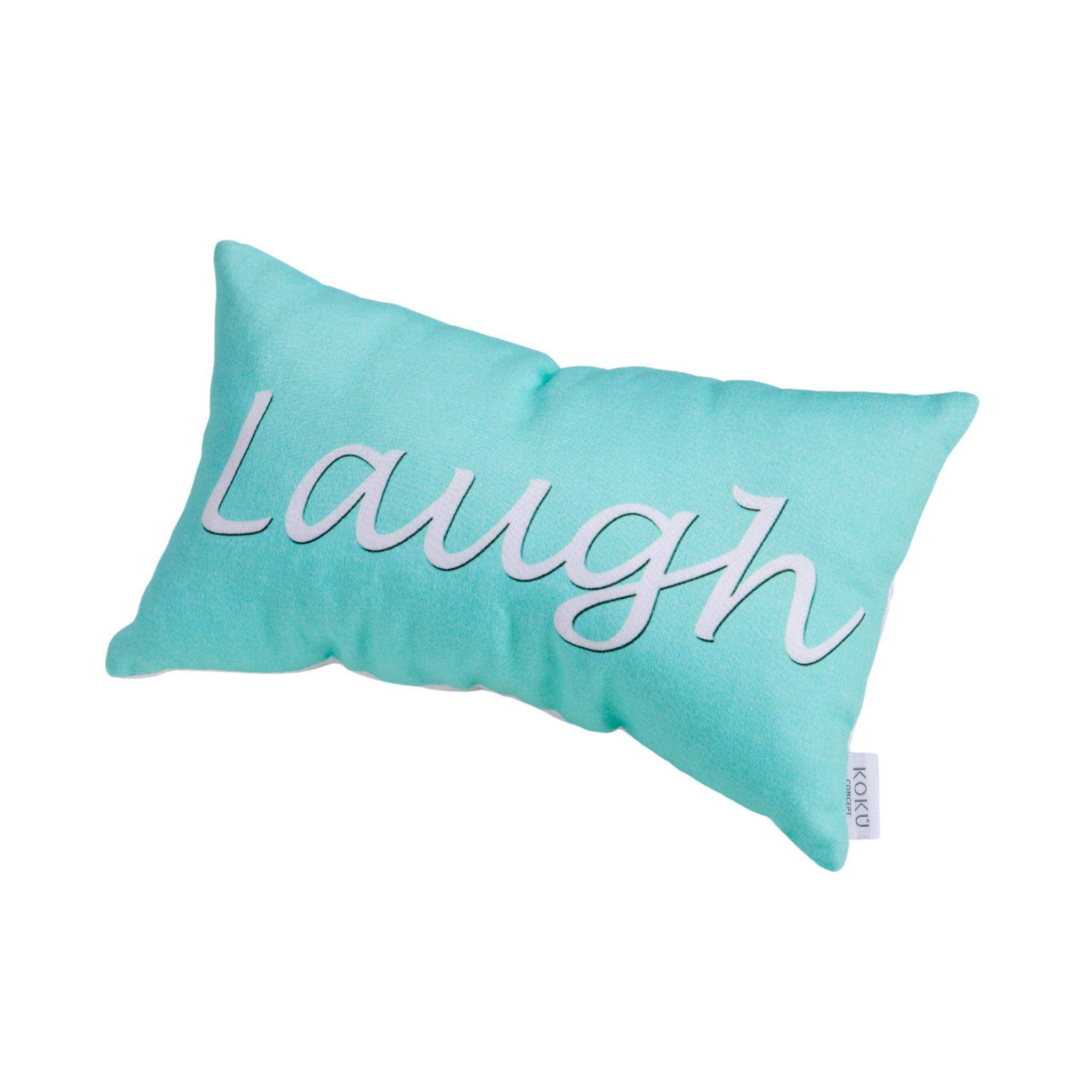 FABRIC WISH PILLOW | LAUGH MINT