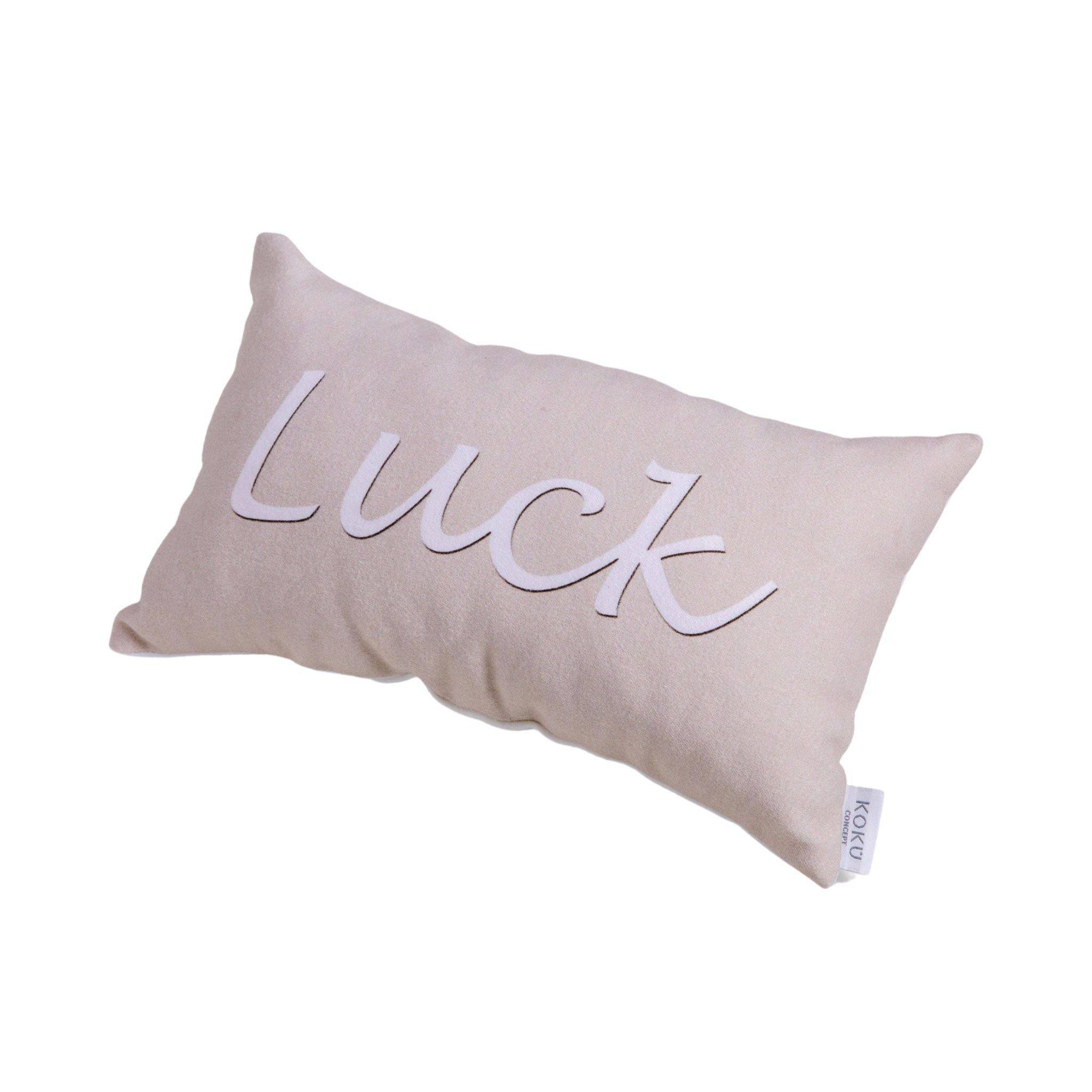 FABRIC WISH PILLOW | LUCK BEIGE