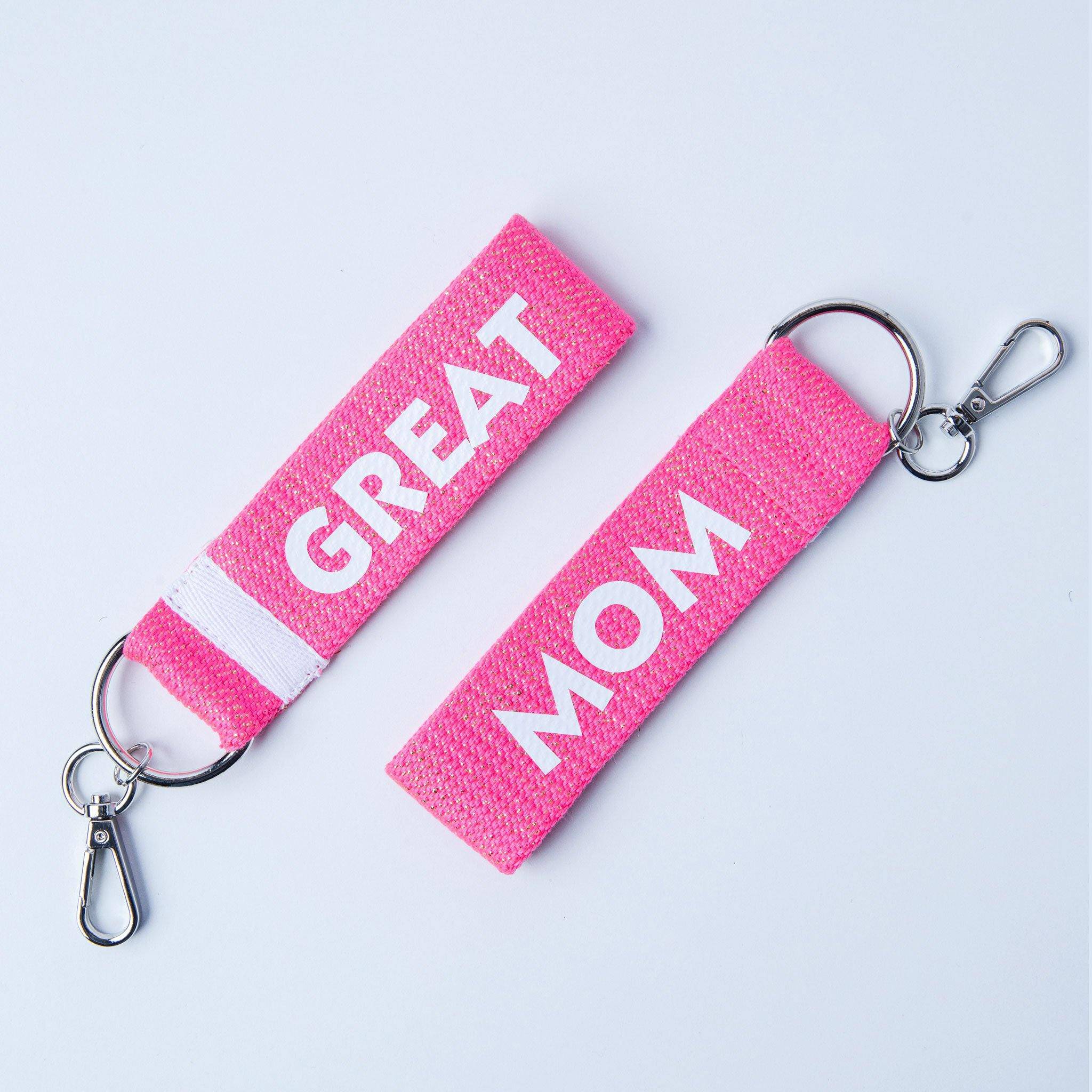 Key Ring | Pink fluo Great Mom