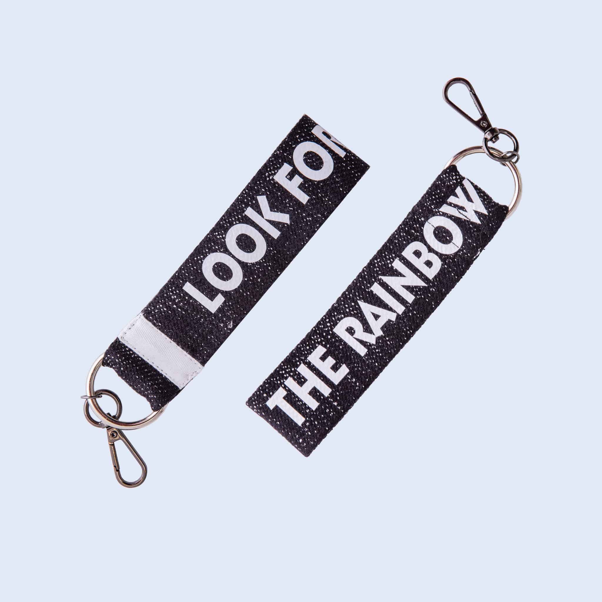 Key Ring | Black Follow the Rainbow