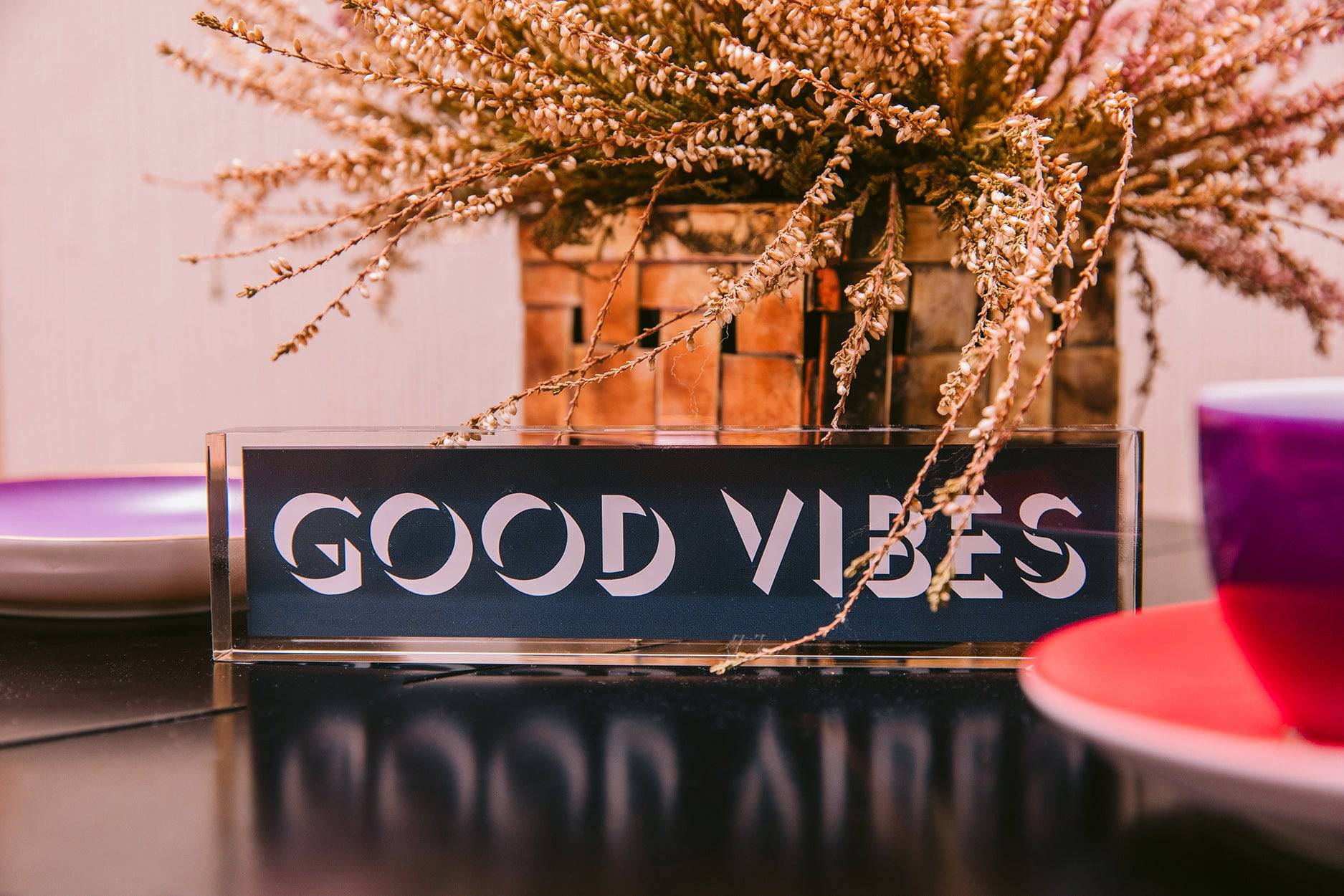 PAPER WEIGHT LONG | Good Vibes Black