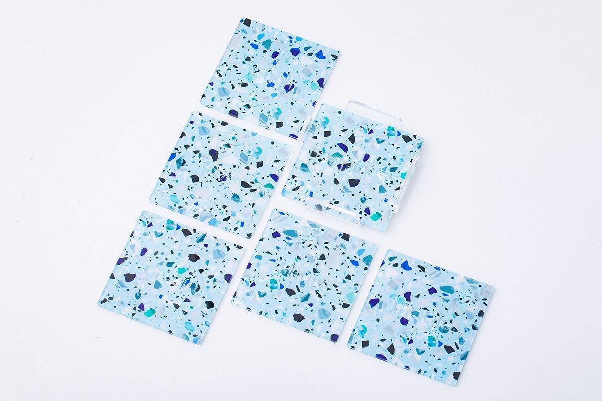 CAPRICE Coaster Set | Mosaic Blue