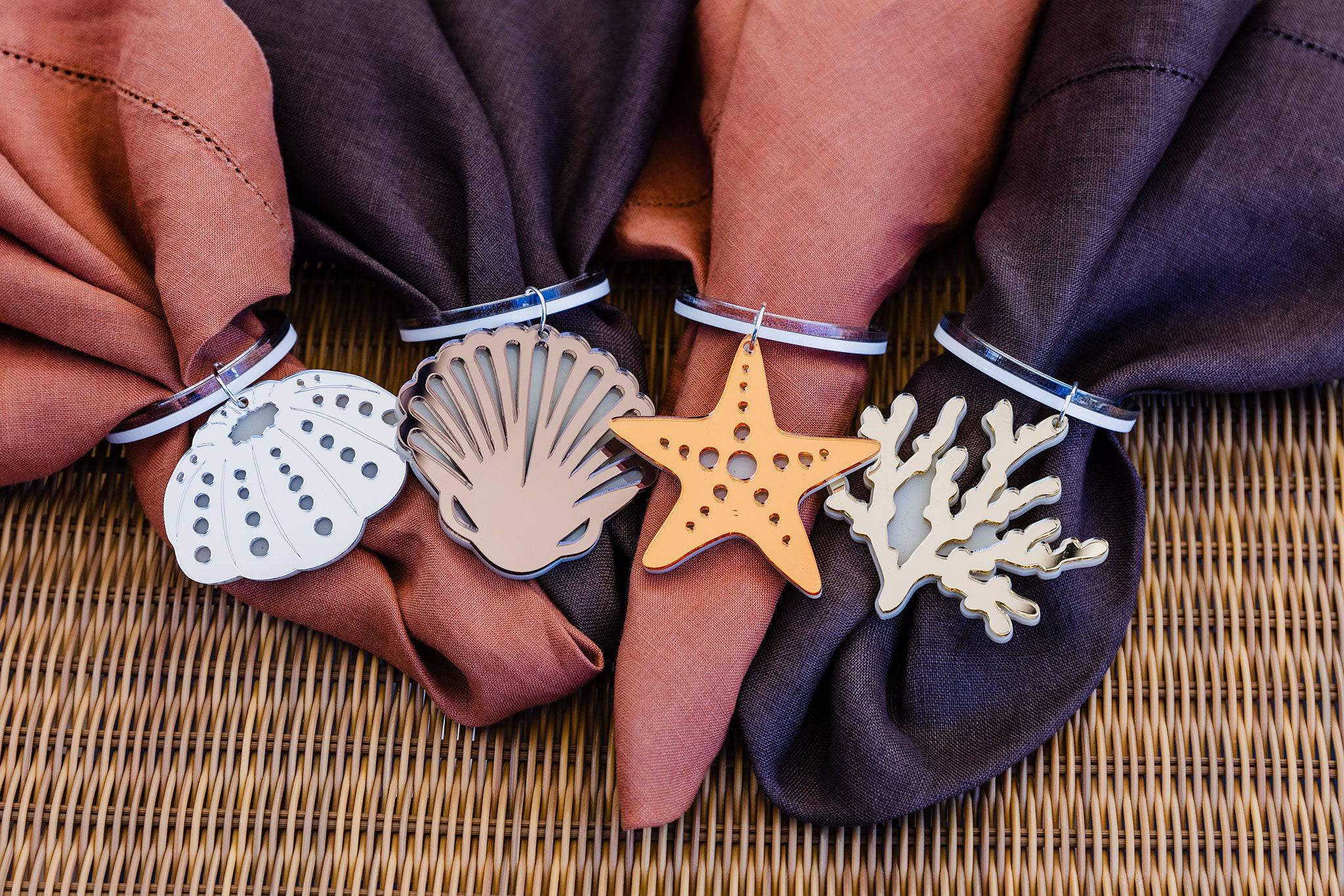 NAPKIN RINGS | Silver Sea