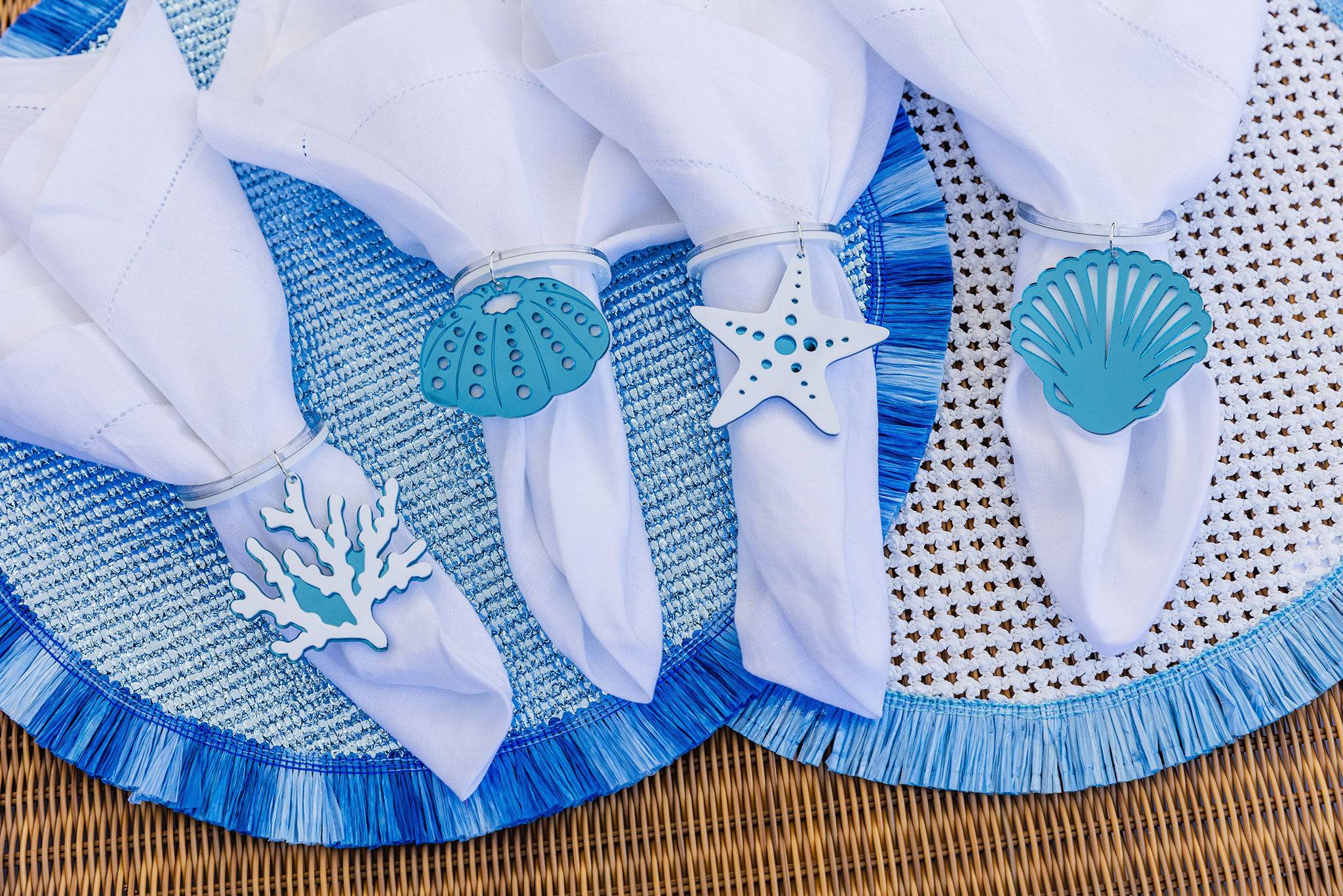 NAPKIN RINGS | Silver Sea