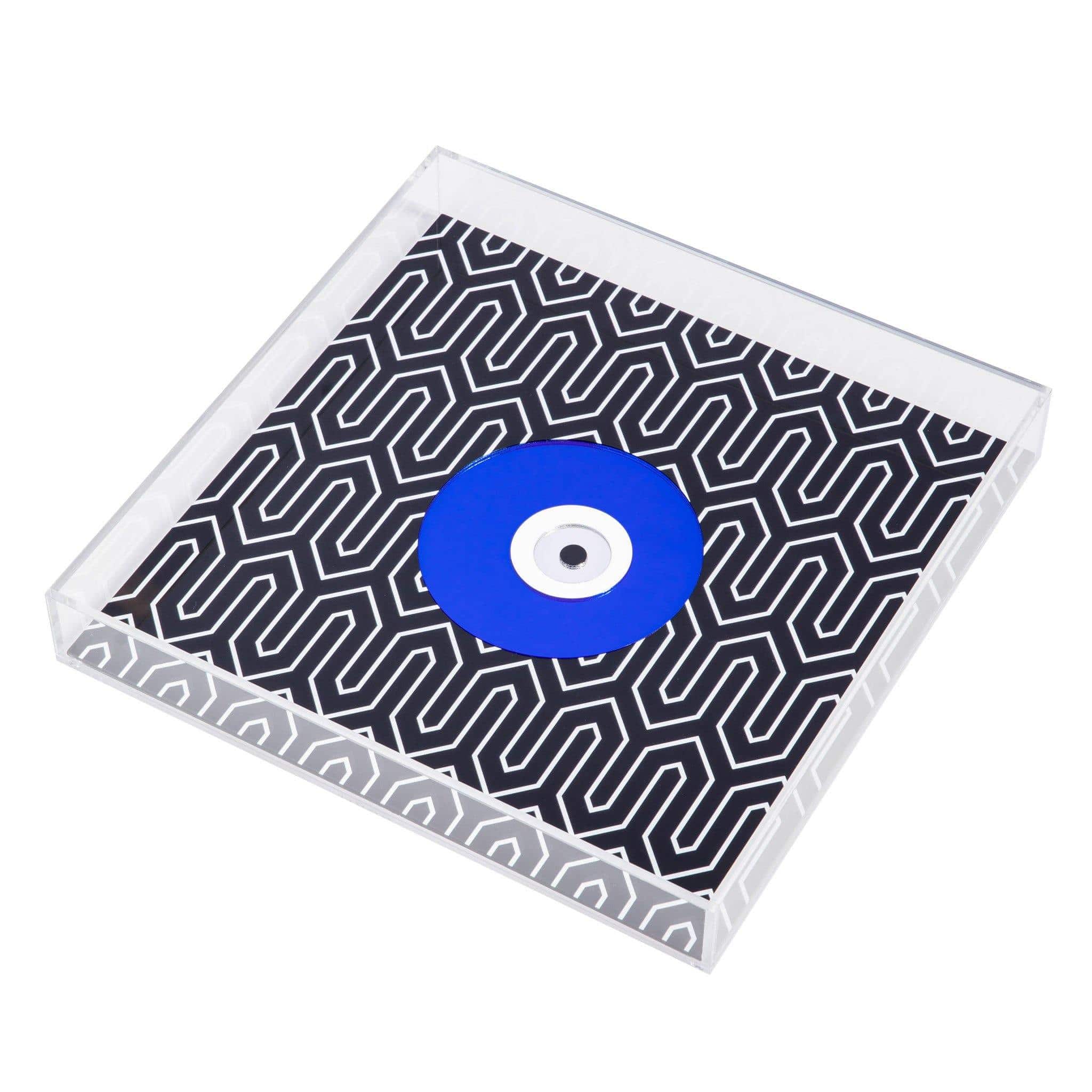 ALICIA Tray |  Geometric Maze Evil Eye