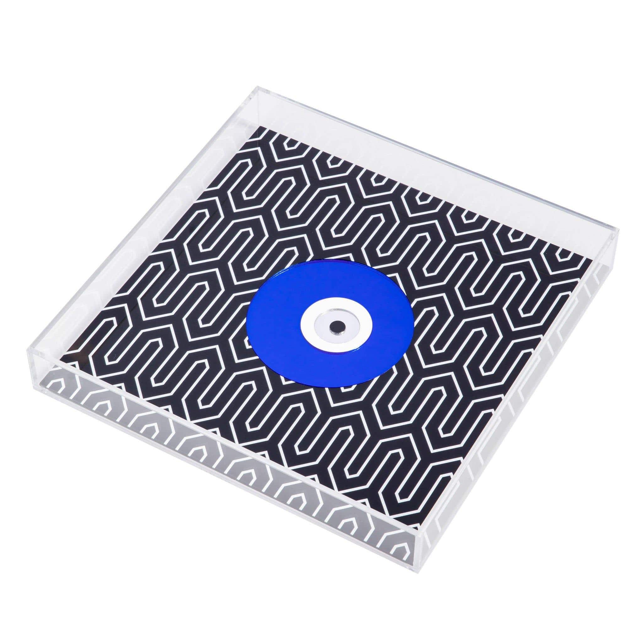 ALICIA Tray |  Geometric Evil Eye