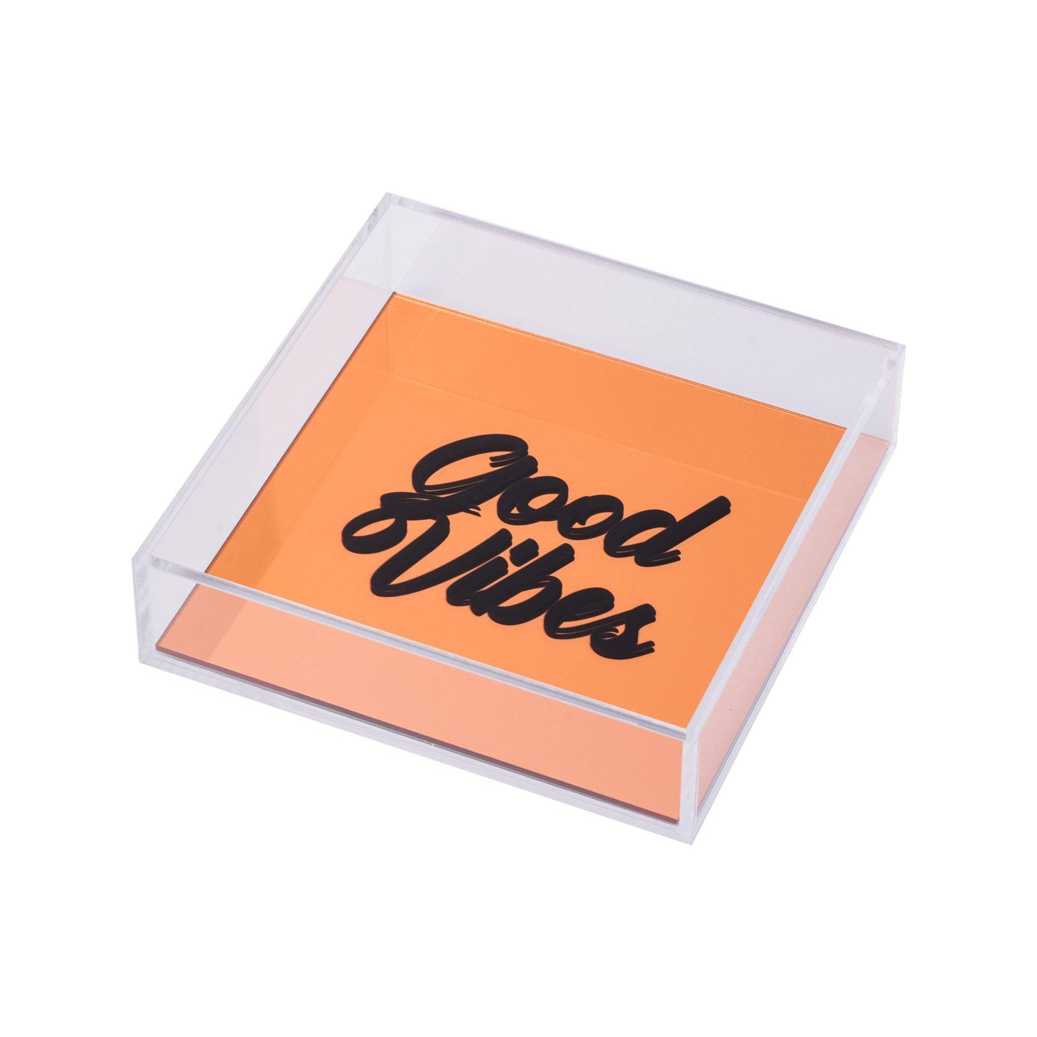 DORETE Tray | Copper Black Good Vibes