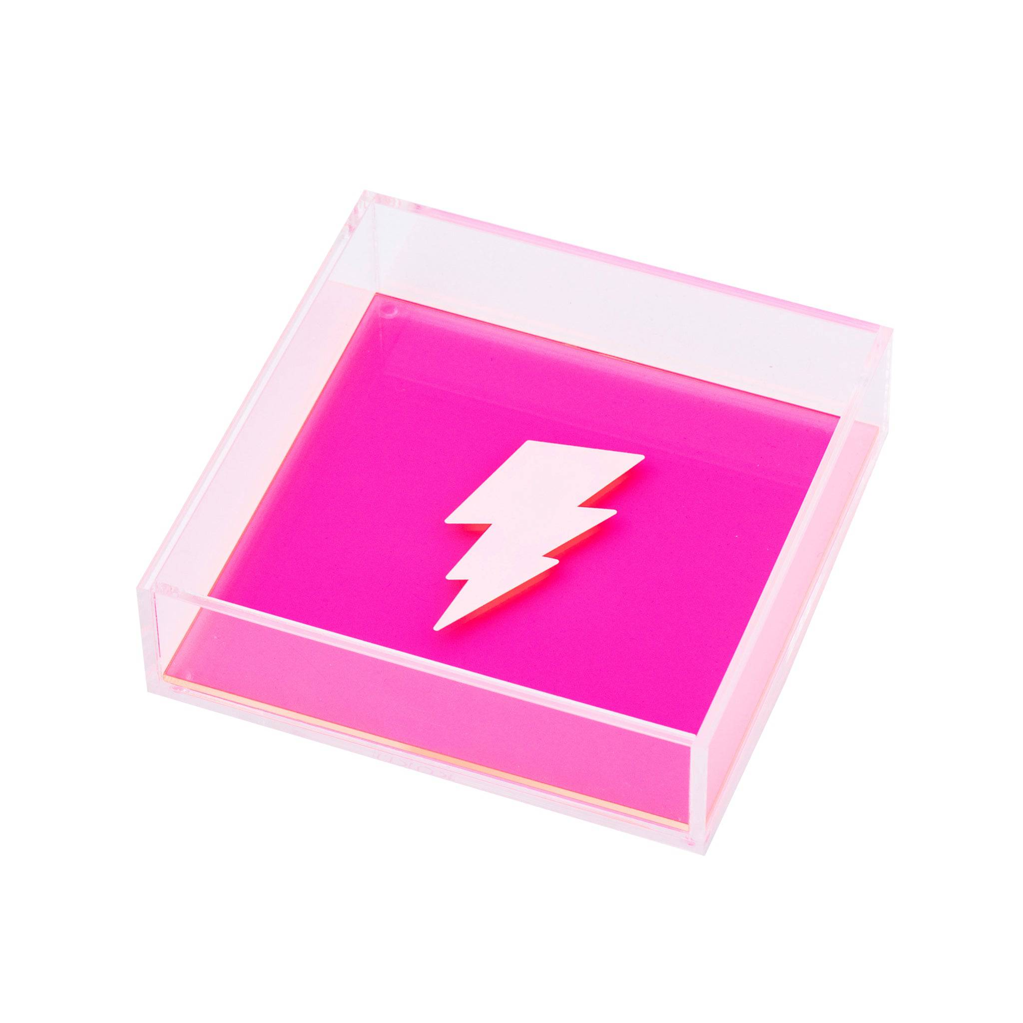 DORETE Tray | Pink fluo White Lighting