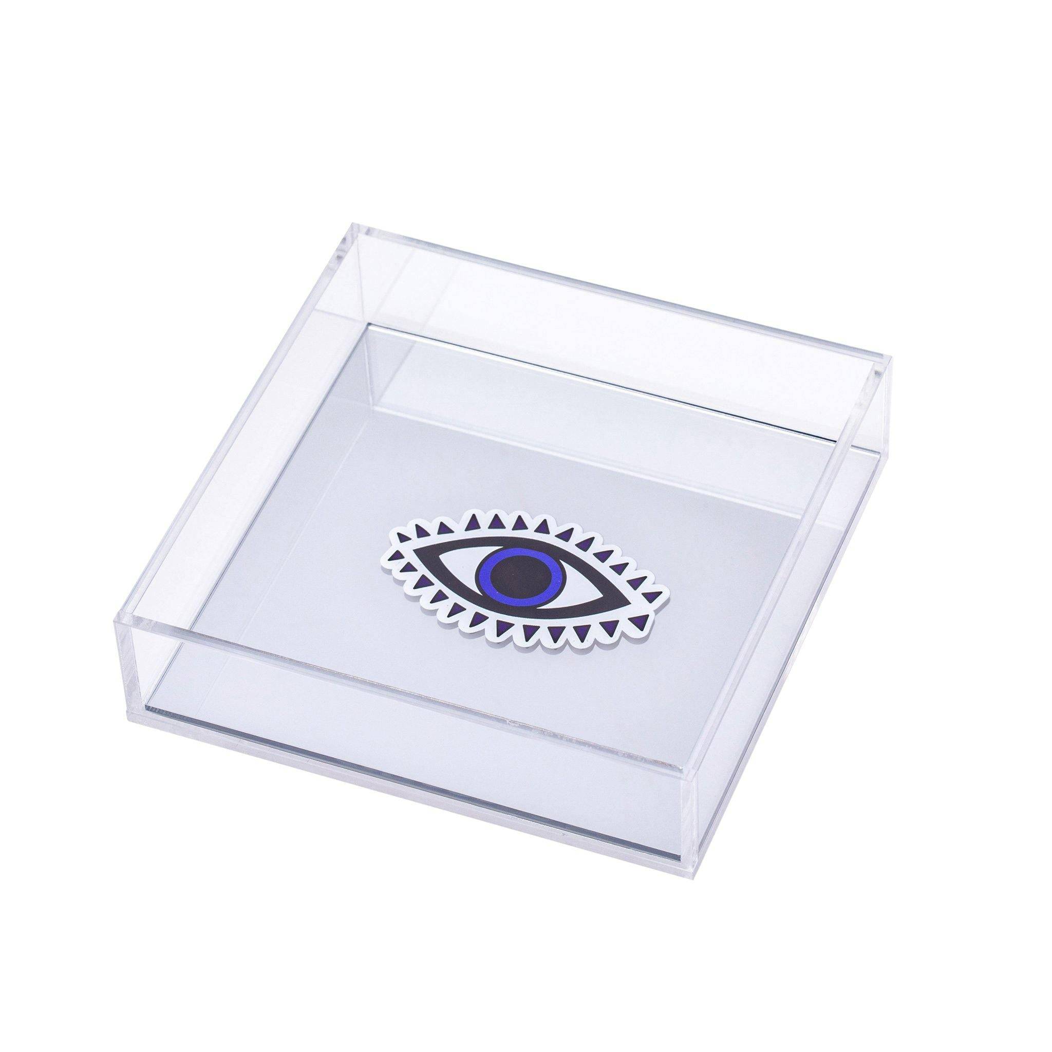 DORETE Tray | White Hala Evil Eye