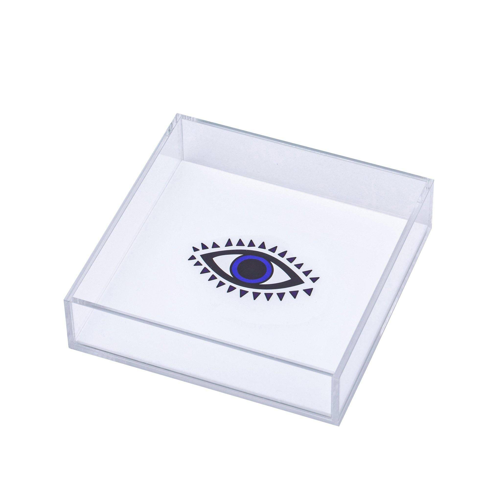 DORETE Tray | White Hala Evil Eye