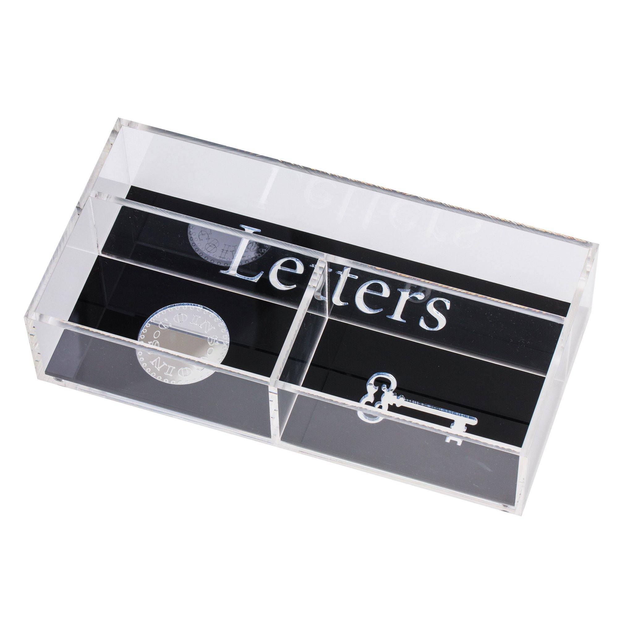 LIBI Tray | Black Silver Letters & Keys