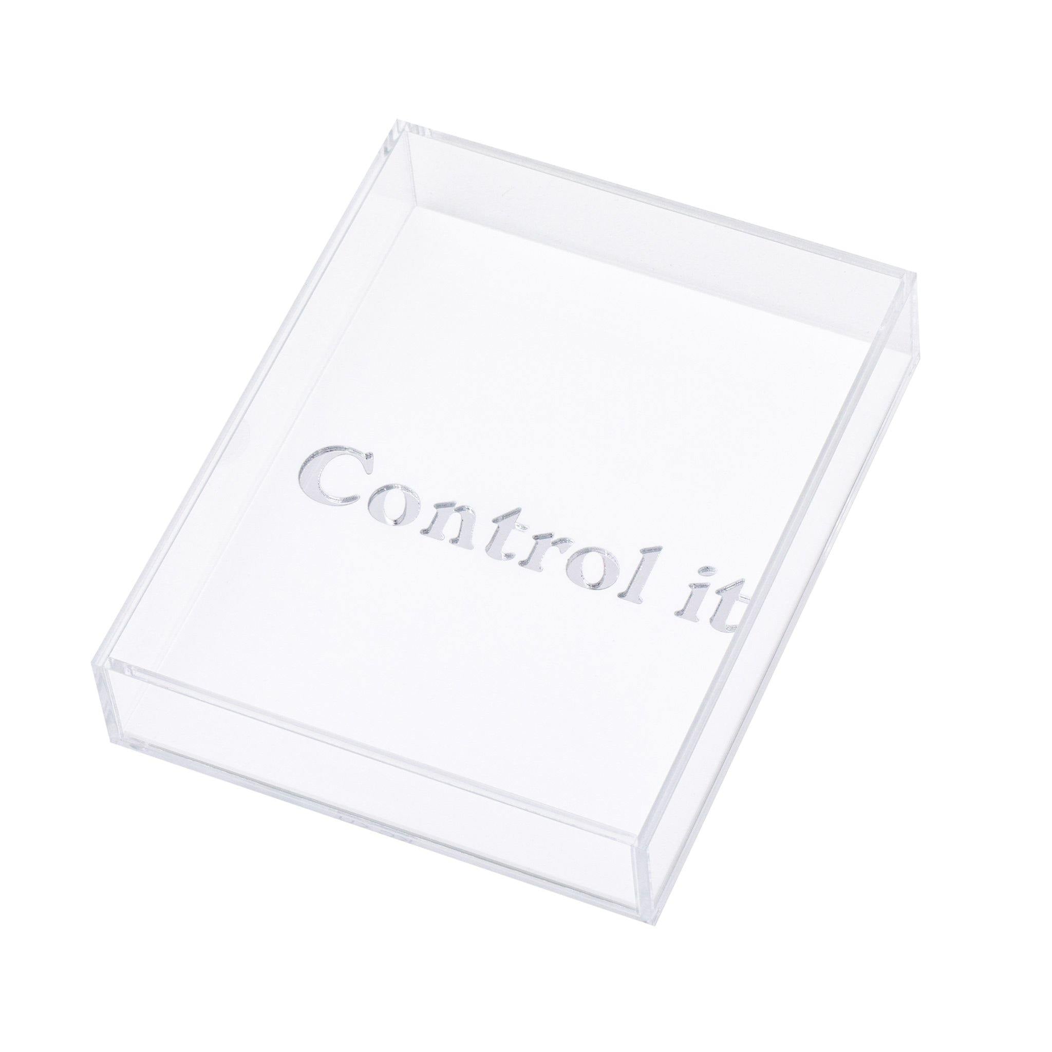 TIVO Tray | Black Silver Control It