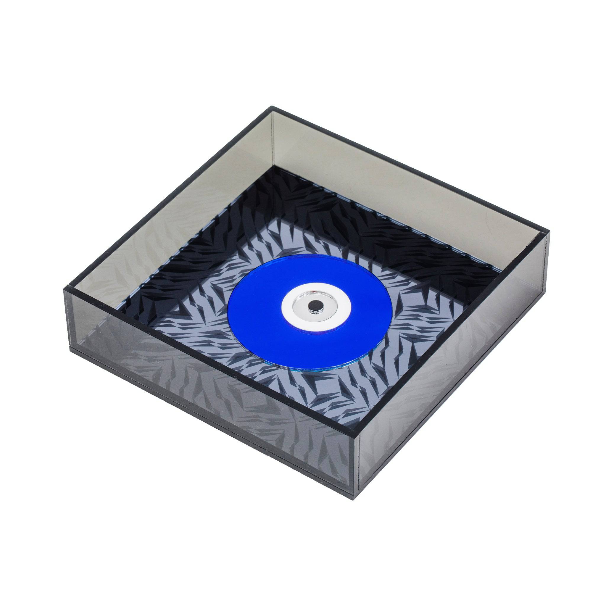 DORETE Tray |  Dark Grey Spikes Blue Evil Eye