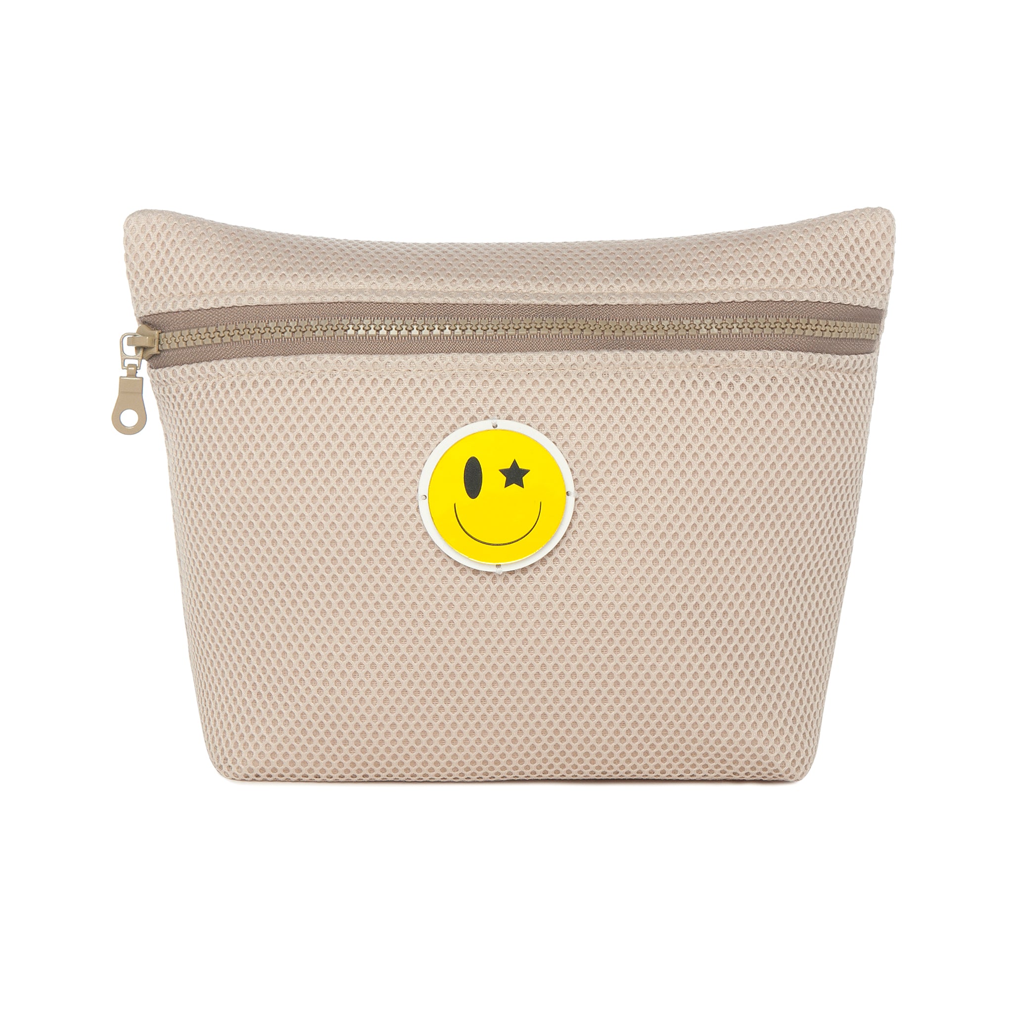 ALEXA Pouch | Beige Happy Face