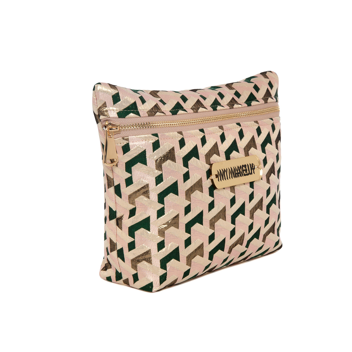 ALEXA Pouch | Pink Green Metal Tag