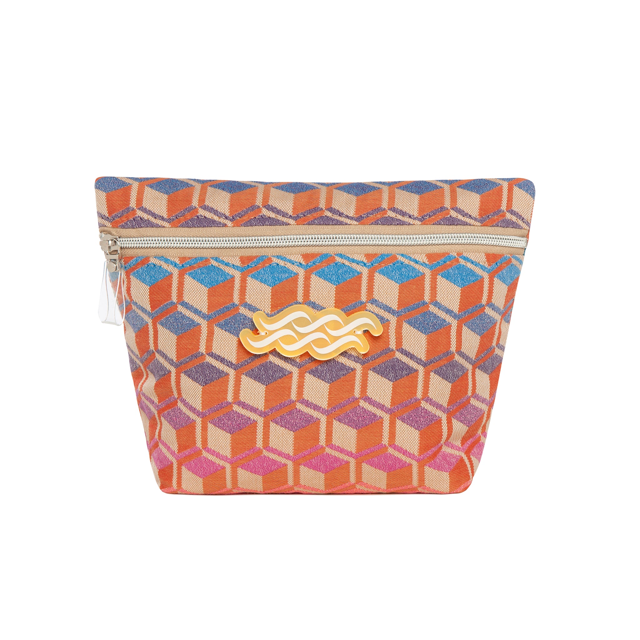 ALEXA Pouch | Rainbow Cubes Waves