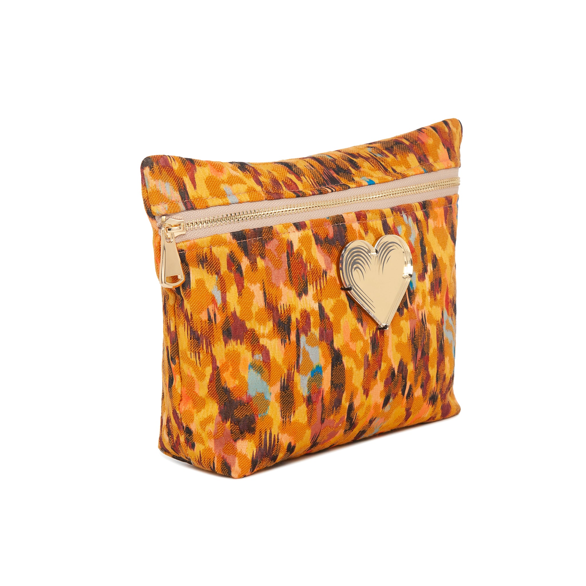 ALEXA Pouch | Yellow Paint Brush Heart