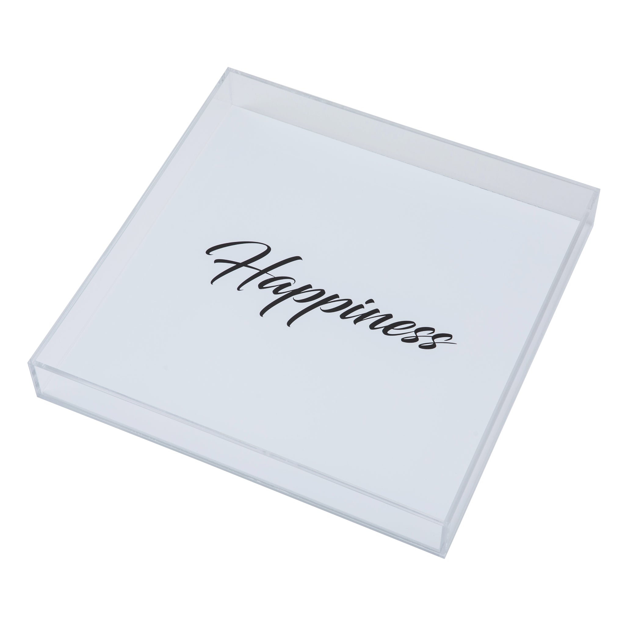ALICIA Tray | Happiness Clear