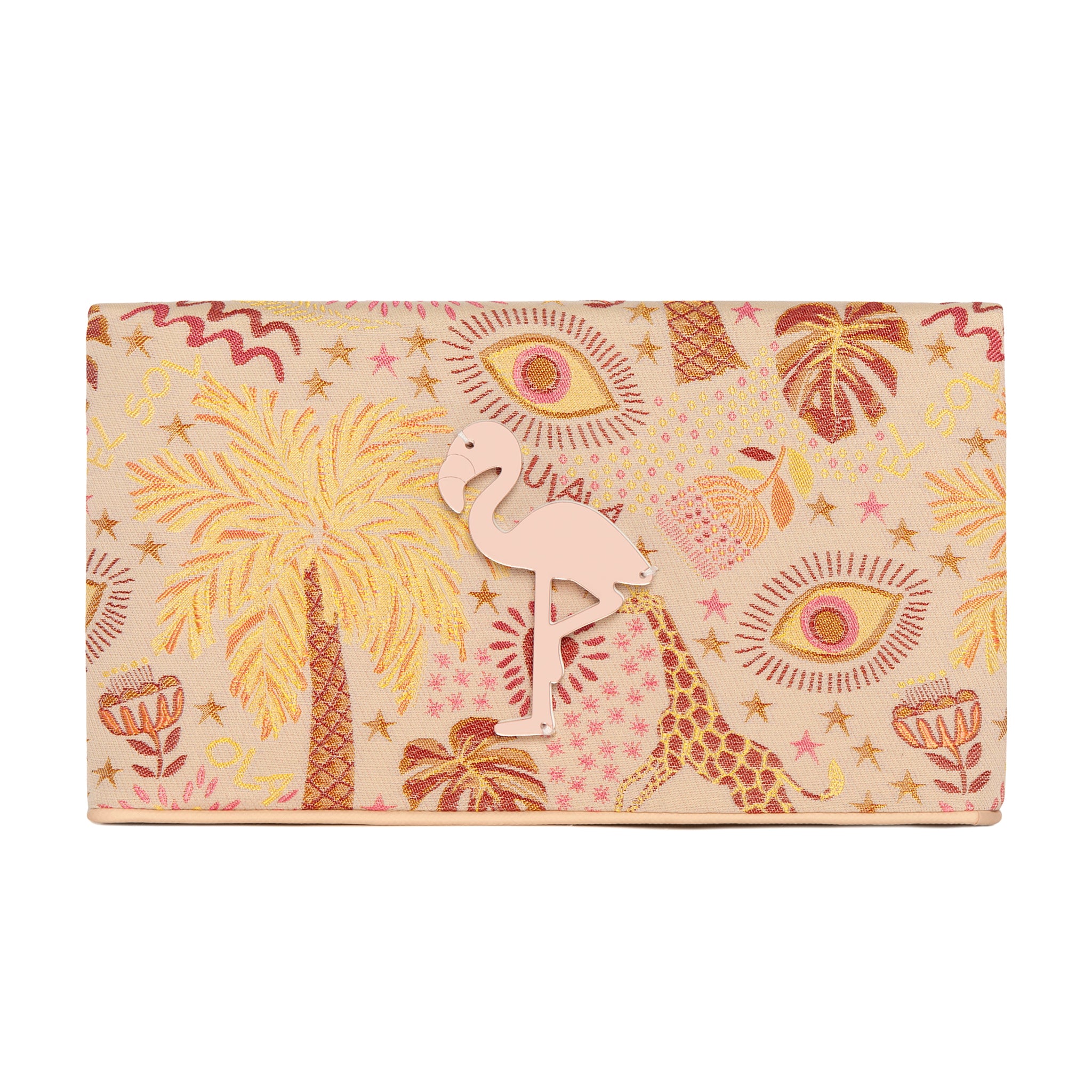 AMARA Clutch | Exotic Flamingo