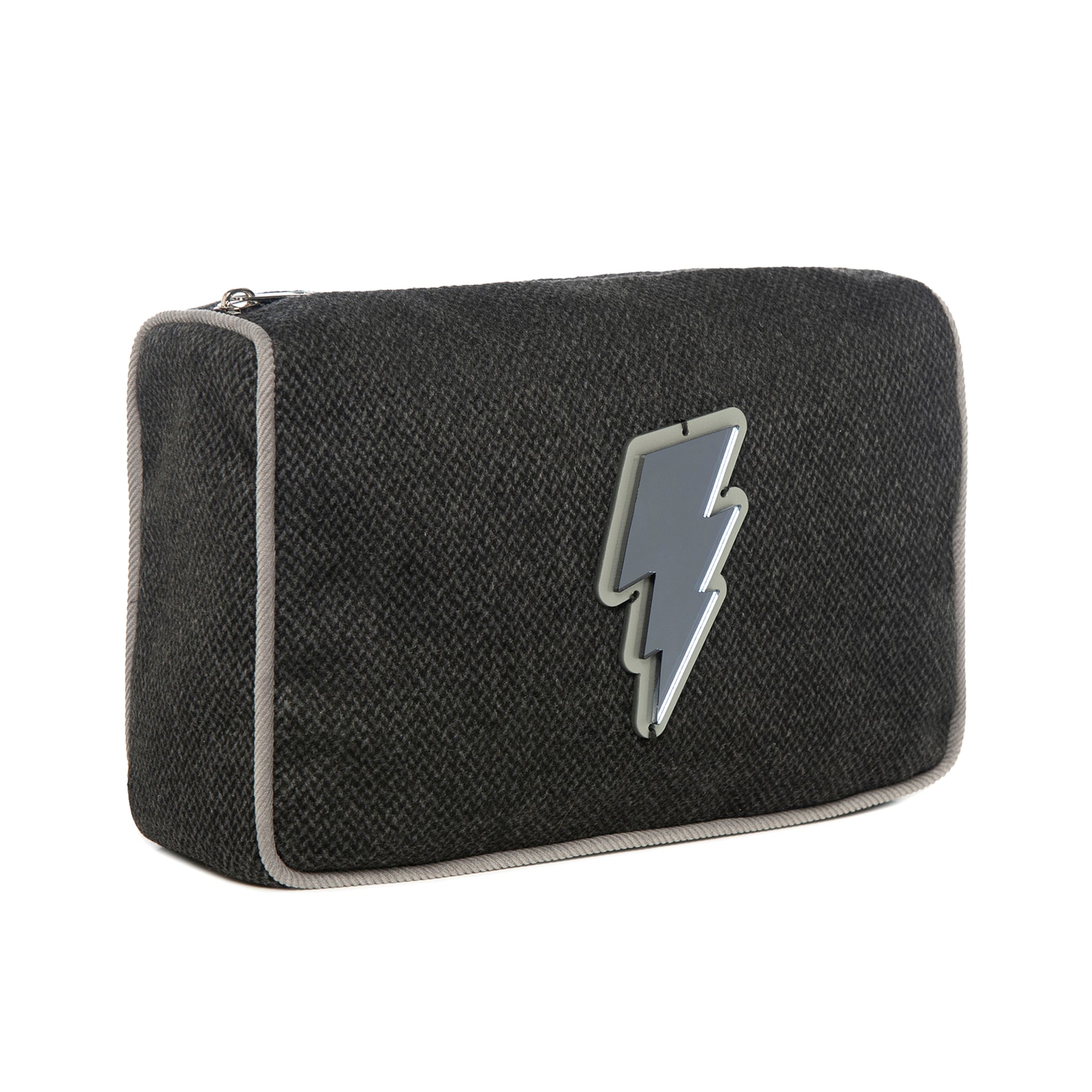 BLAZE Pouch | Dark Grey Chevron Lightning