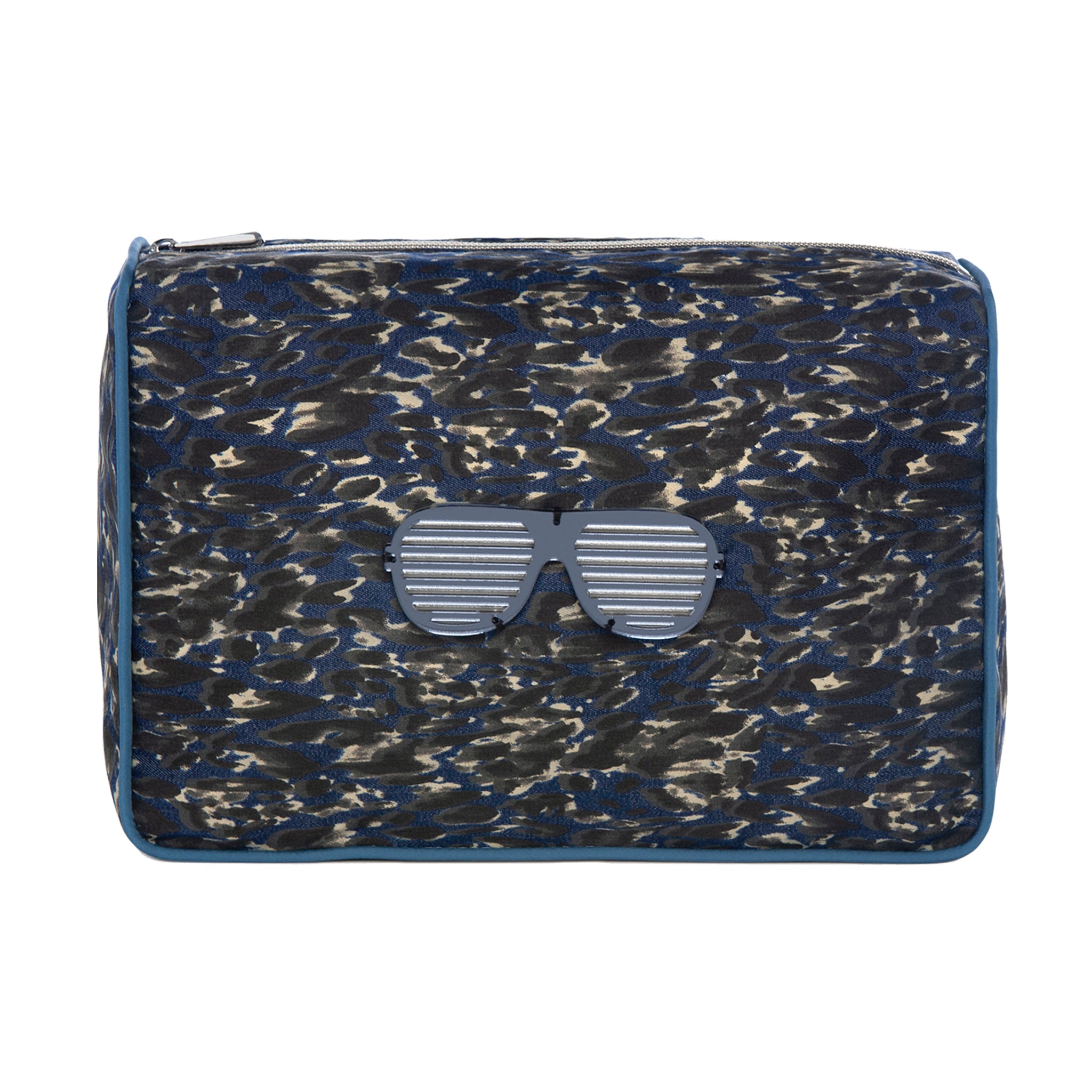 BLAZE Pouch | Denim Animal Strippy Sunglasses