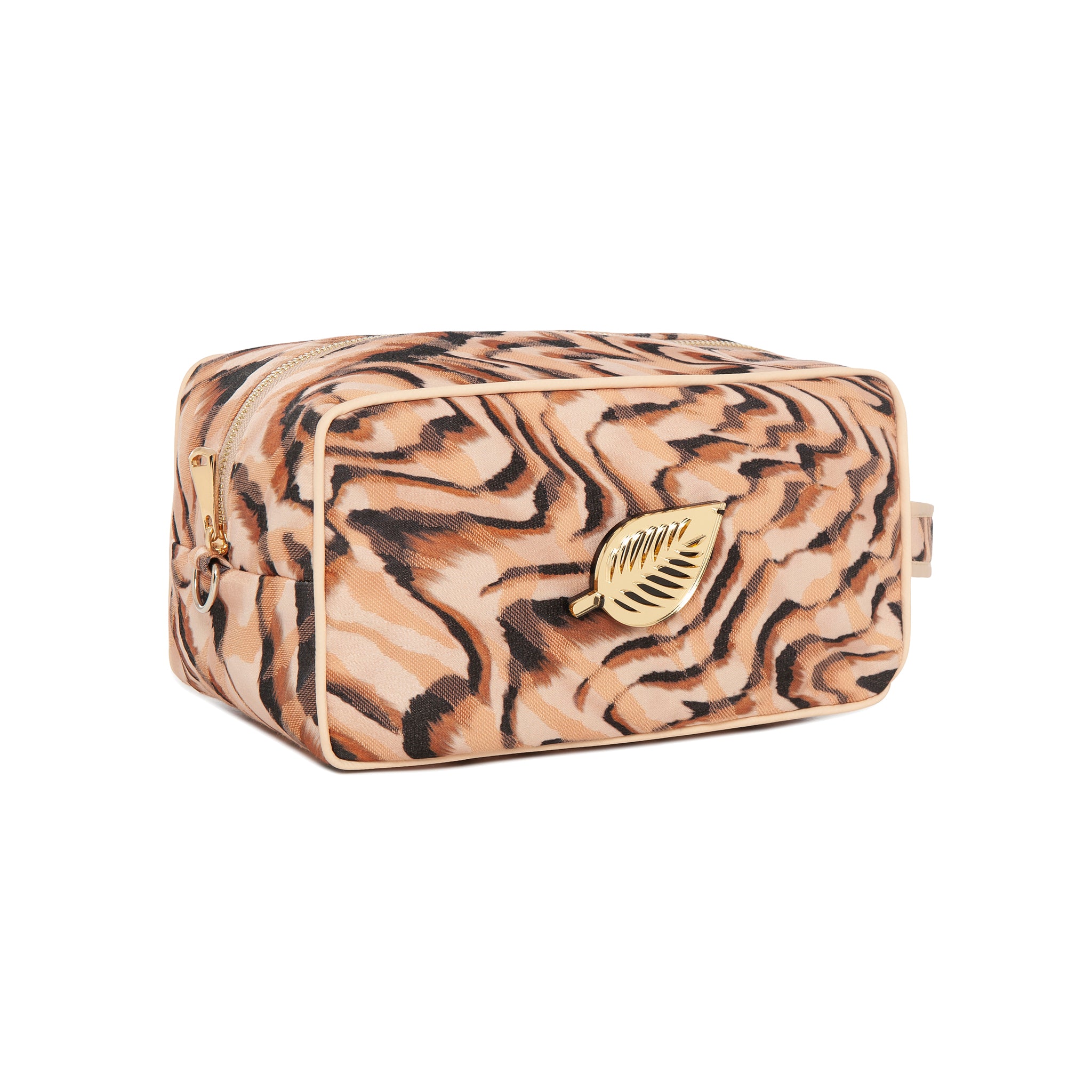 BOO Pouch | Beige Animal Wash Leaf