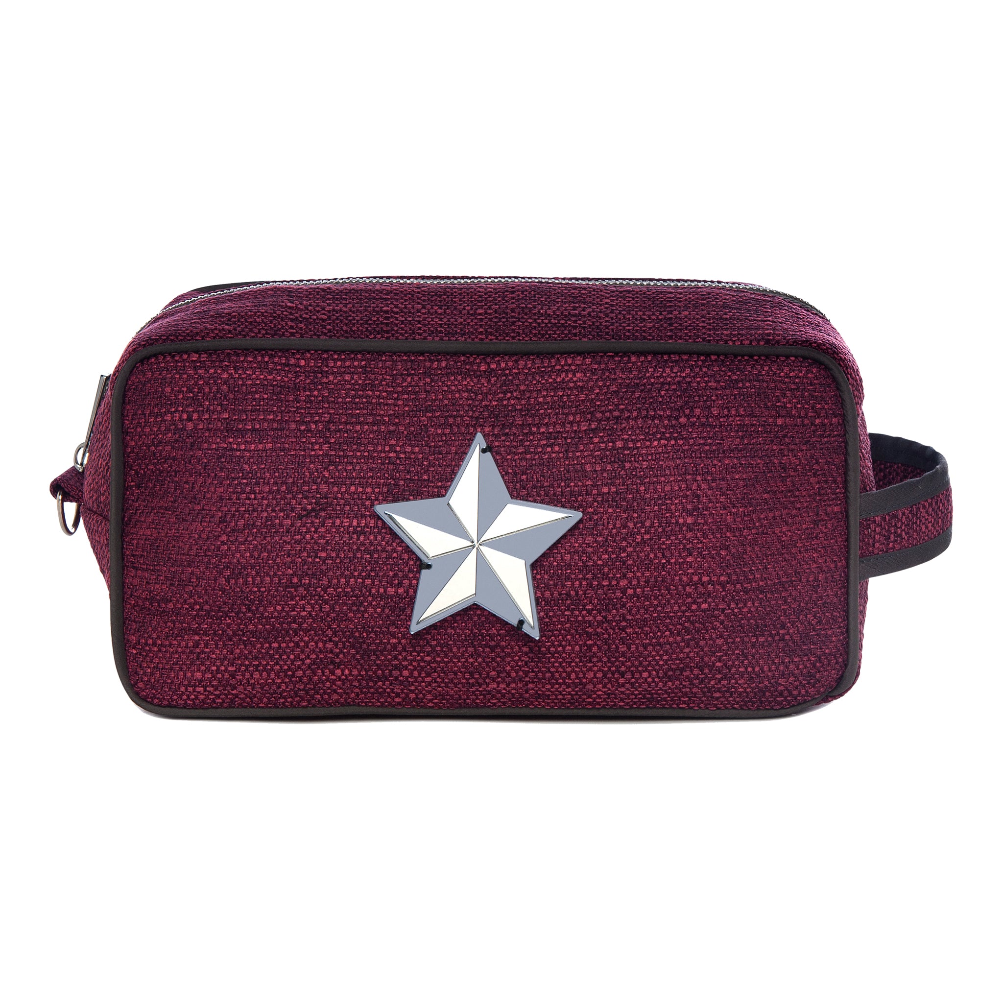 BOO Pouch | Dark Fuschia Woven Star