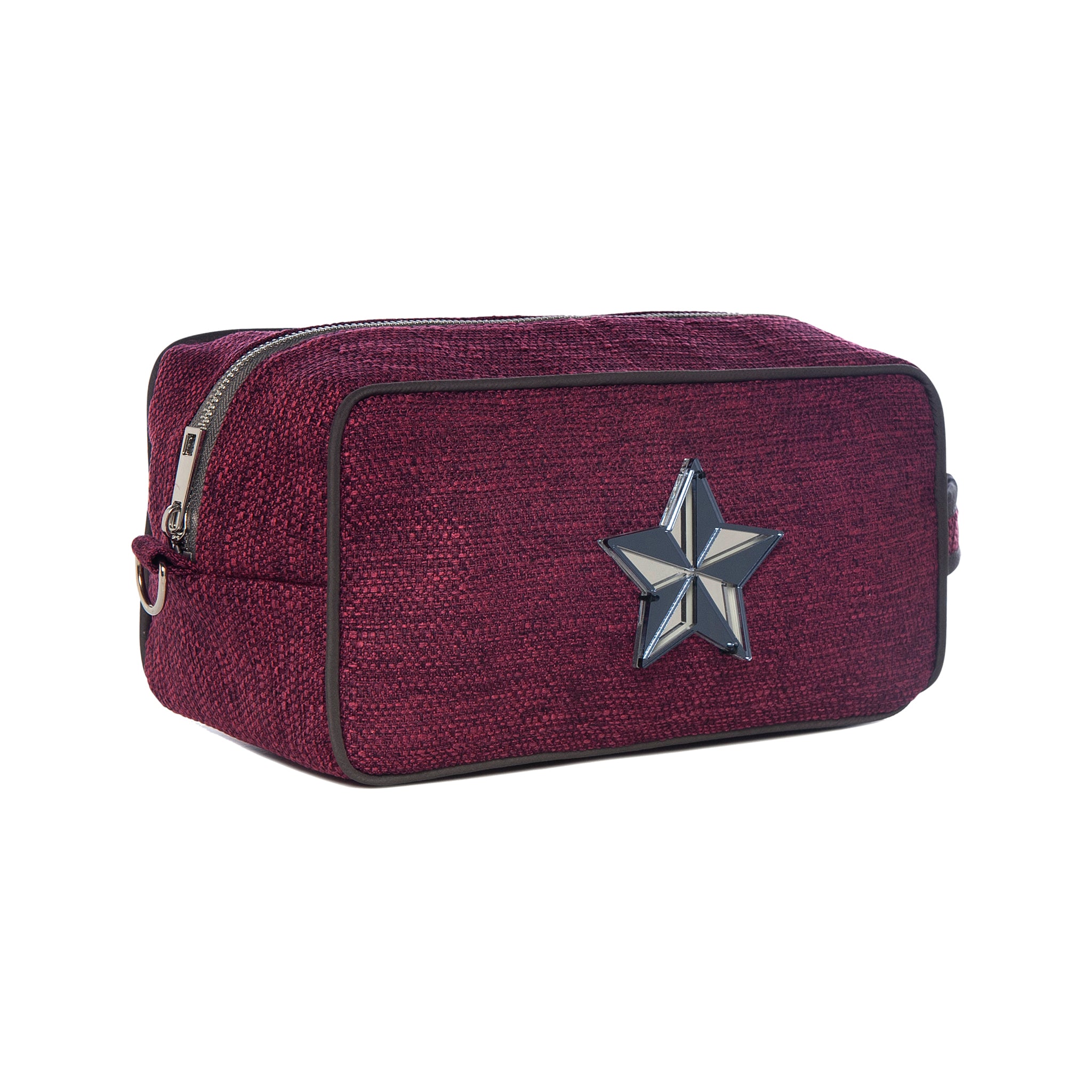 BOO Pouch | Dark Fuschia Woven Star