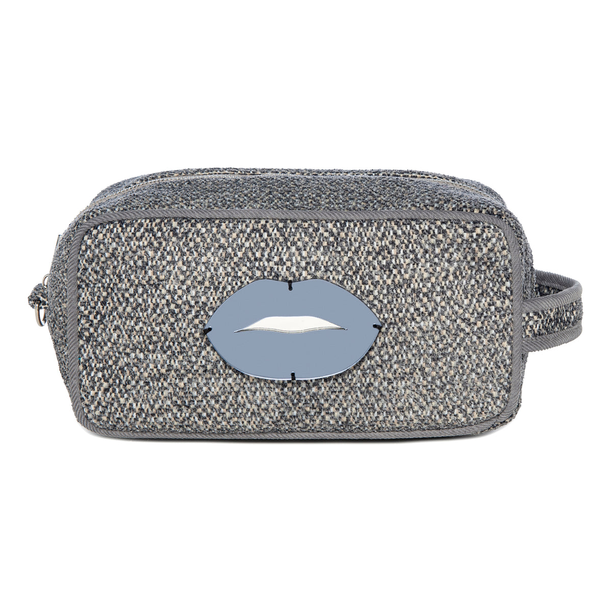 BOO Pouch | Mixed Grey Dots Lips