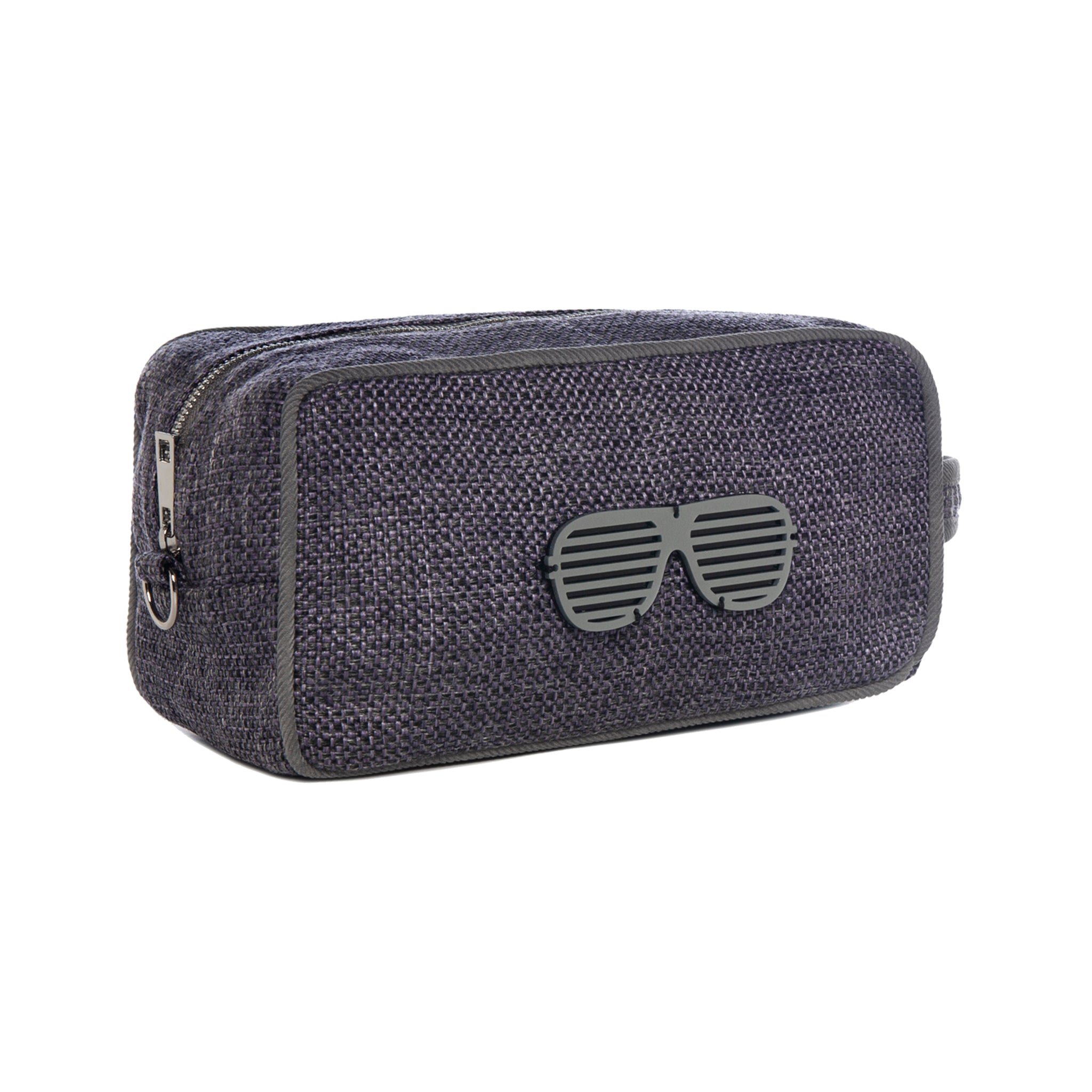 BOO Pouch | Purple Woven Strippy Glasses