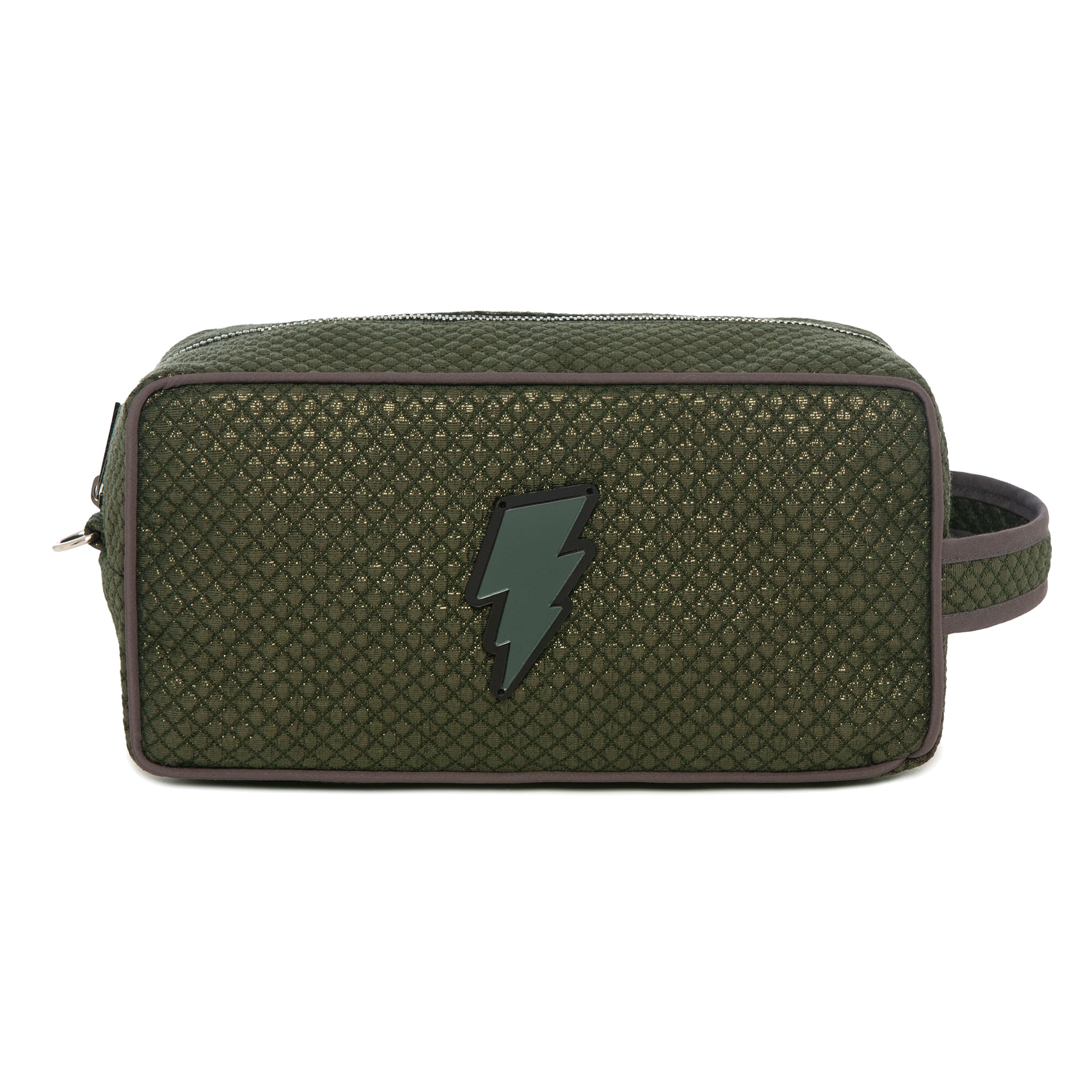 BOO Pouch | Shinny Dark Green Lightning