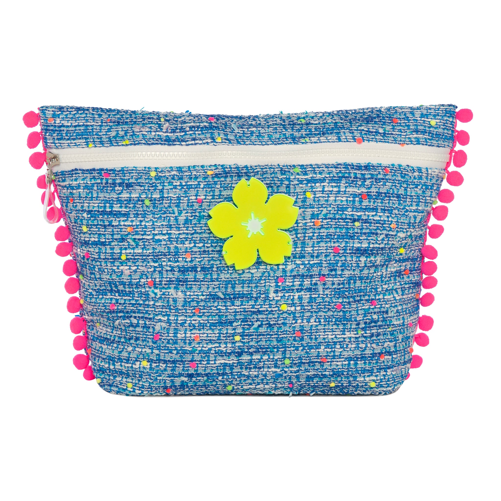 EMILIA Pouch | Blue Dots Flower