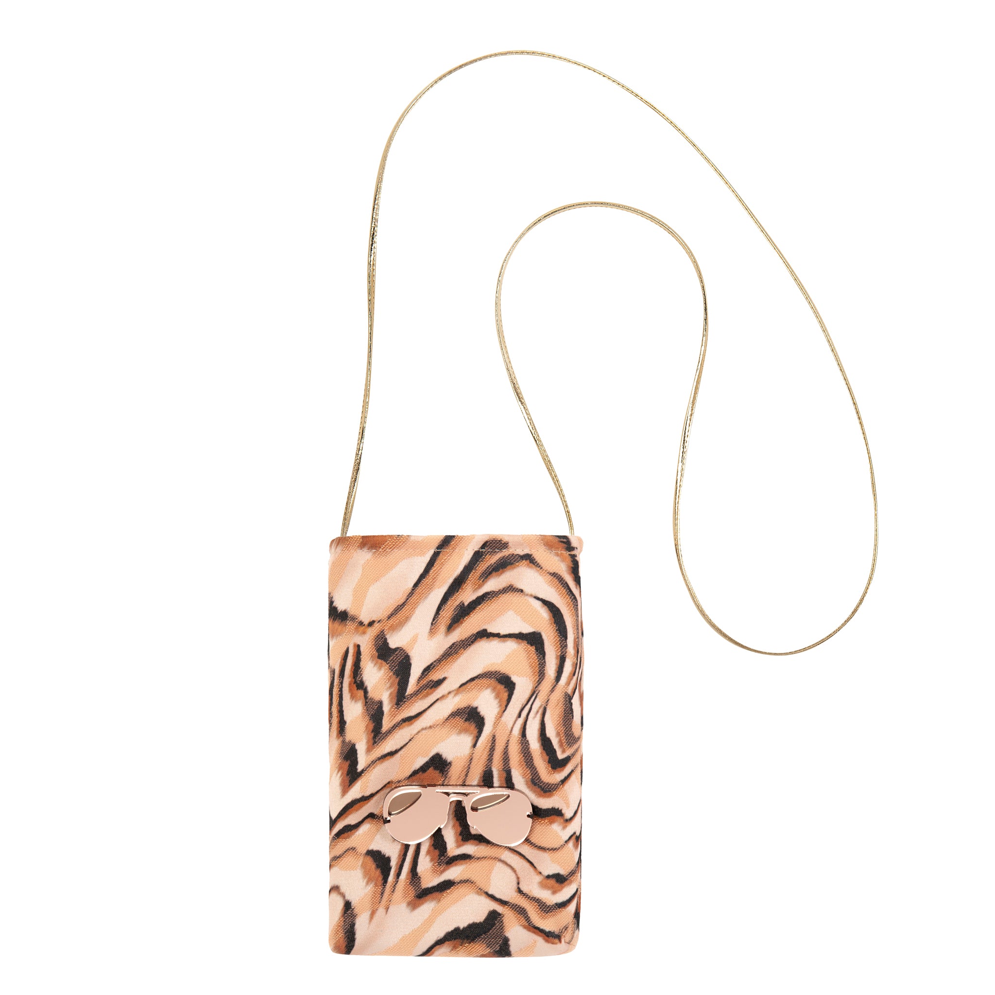 EV Phone Pouch | Beige Animal Wash Glasses