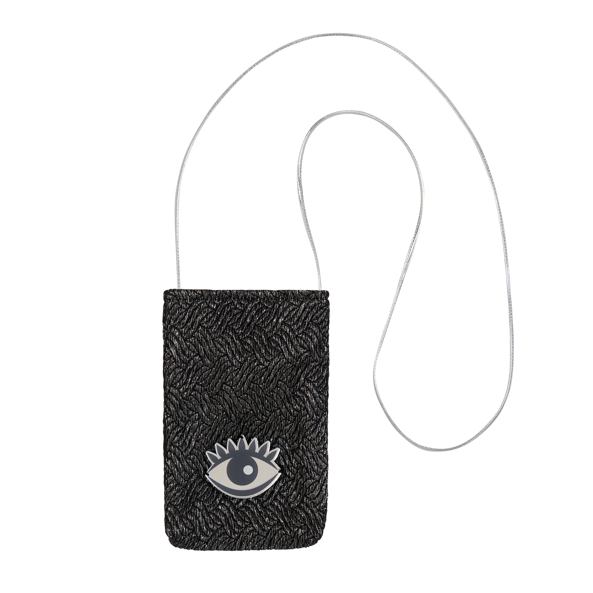 EV Mobile Pouch | Black Sparkle Eye