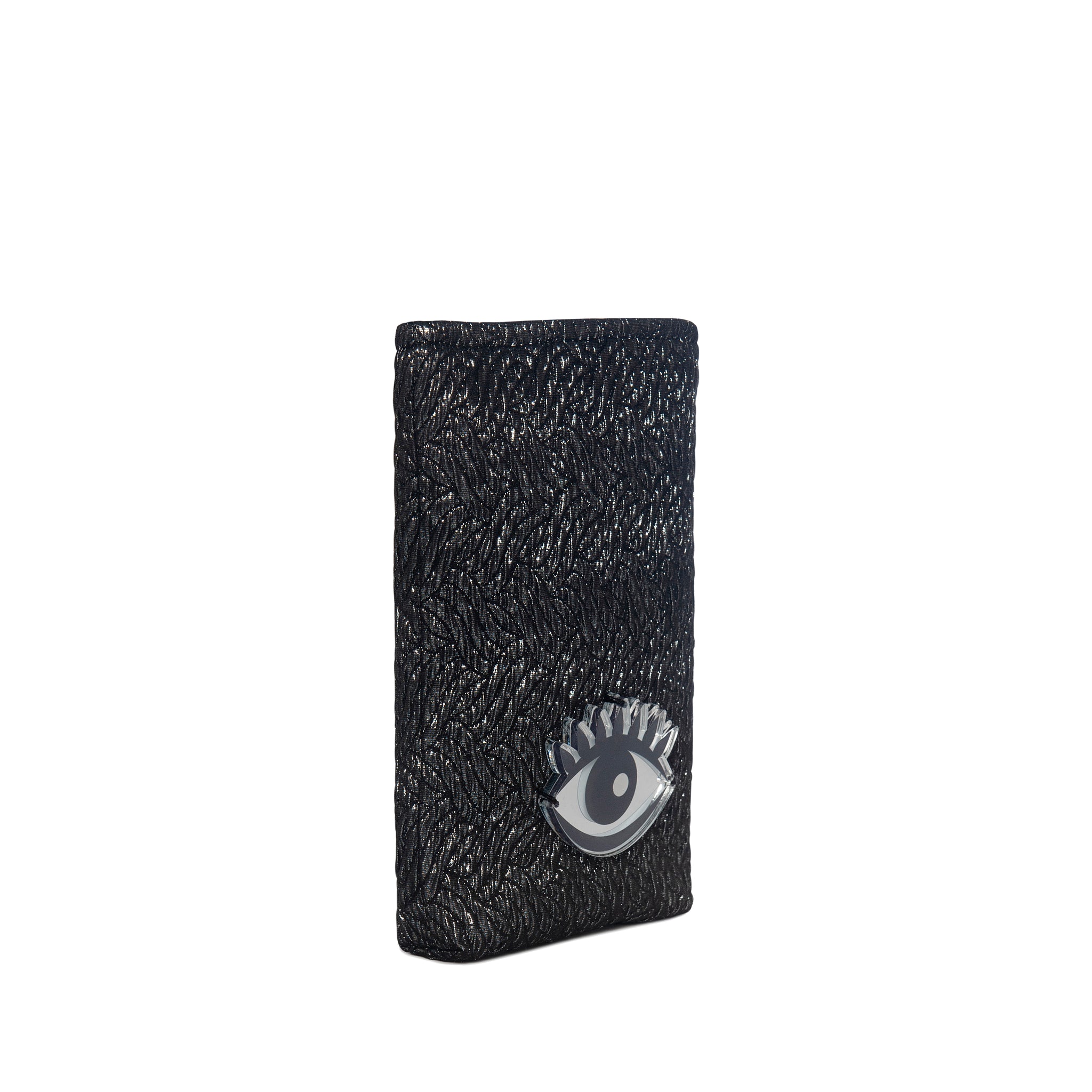 EV Mobile Pouch | Black Sparkle Eye