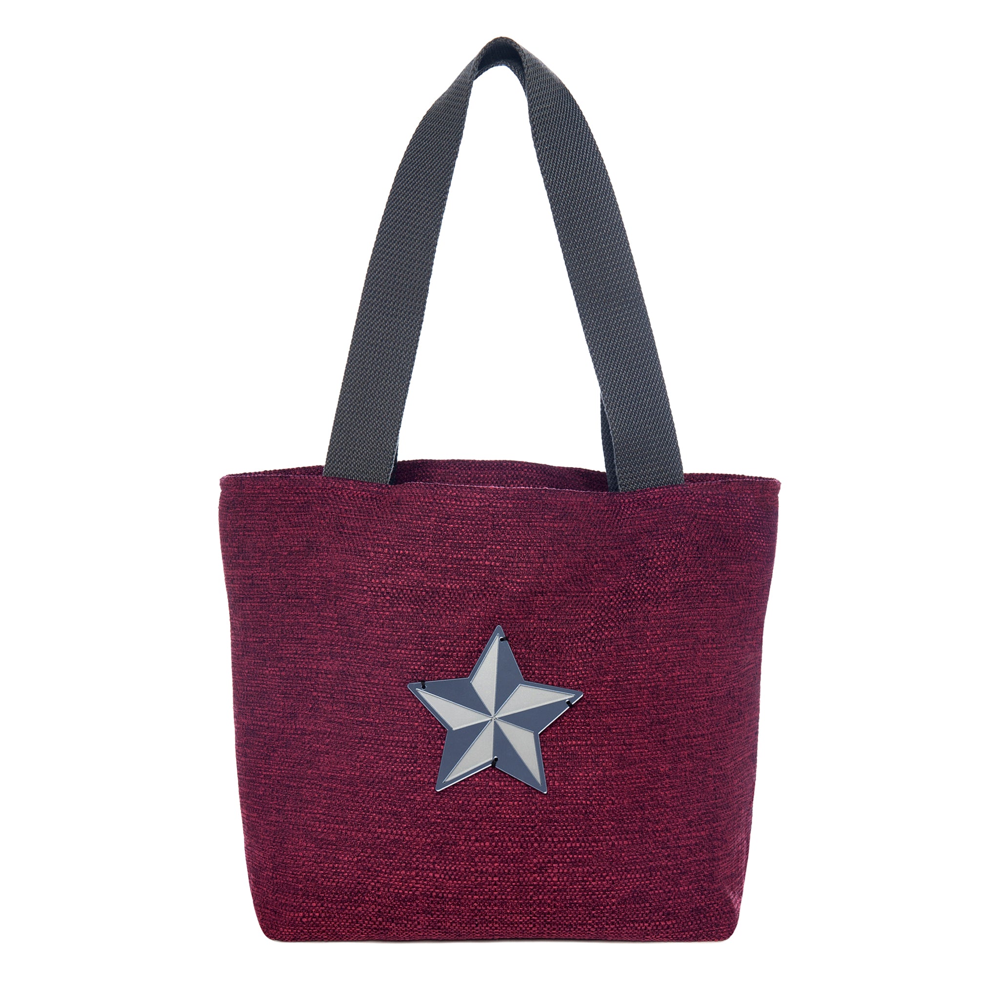 FIFI Tote bag | Dark Fuschia Woven Star