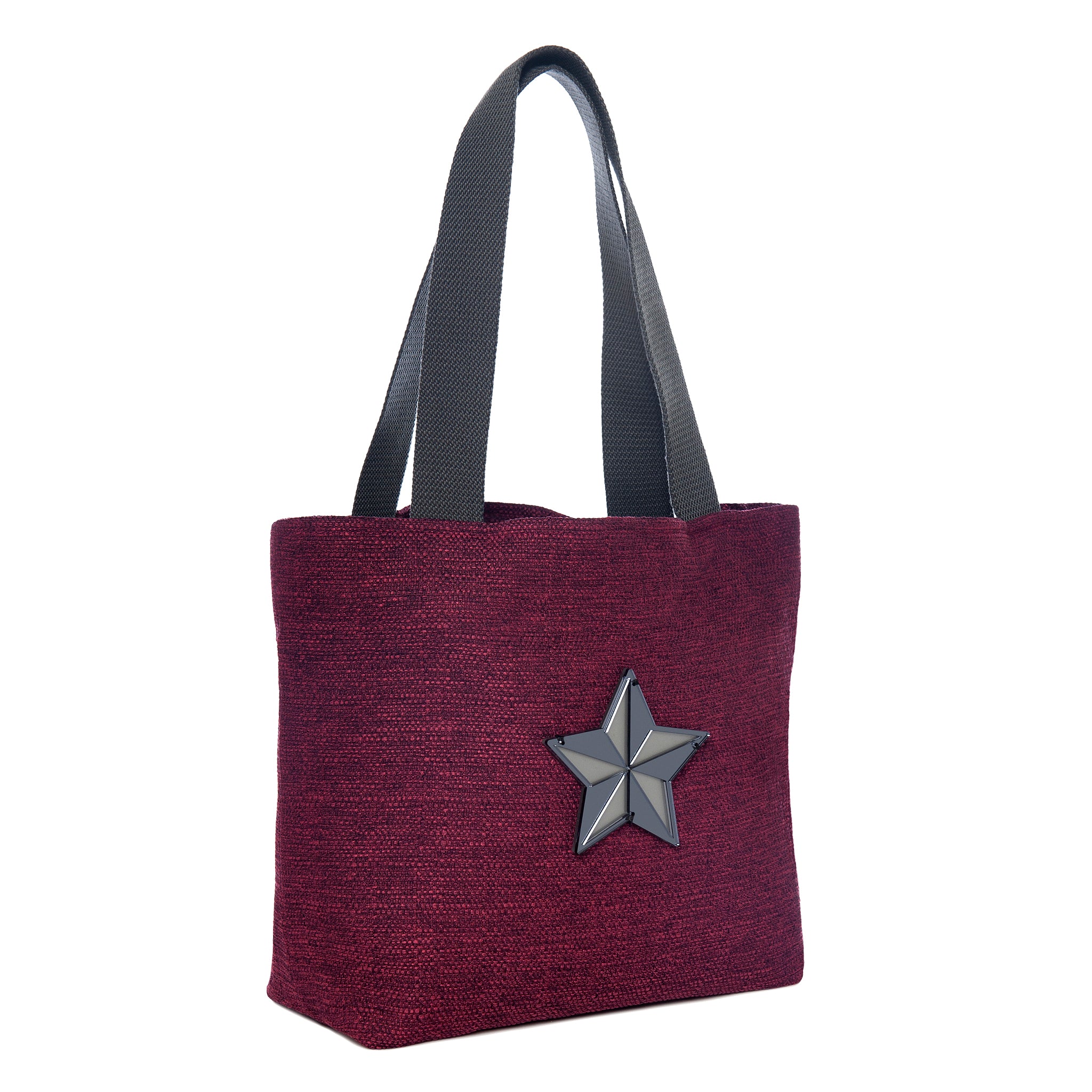 FIFI Tote bag | Dark Fuschia Woven Star