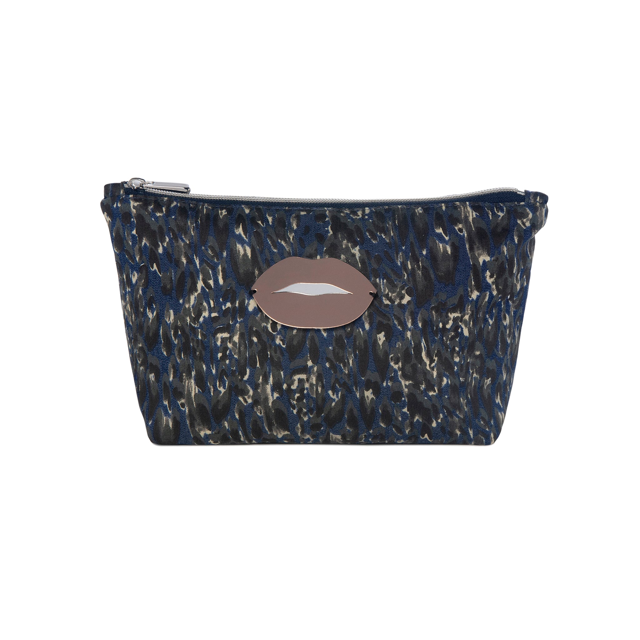 MARGO Pouch | Denim Animal Lips