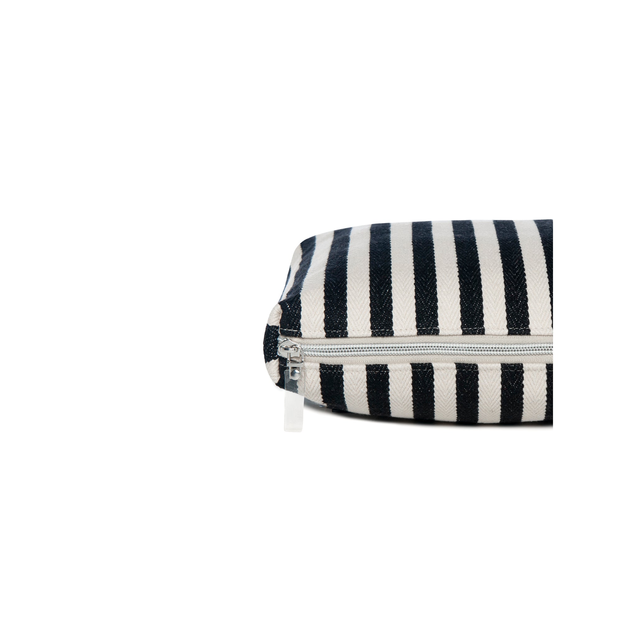 INES Pouch | Black Stripes Palm Tree