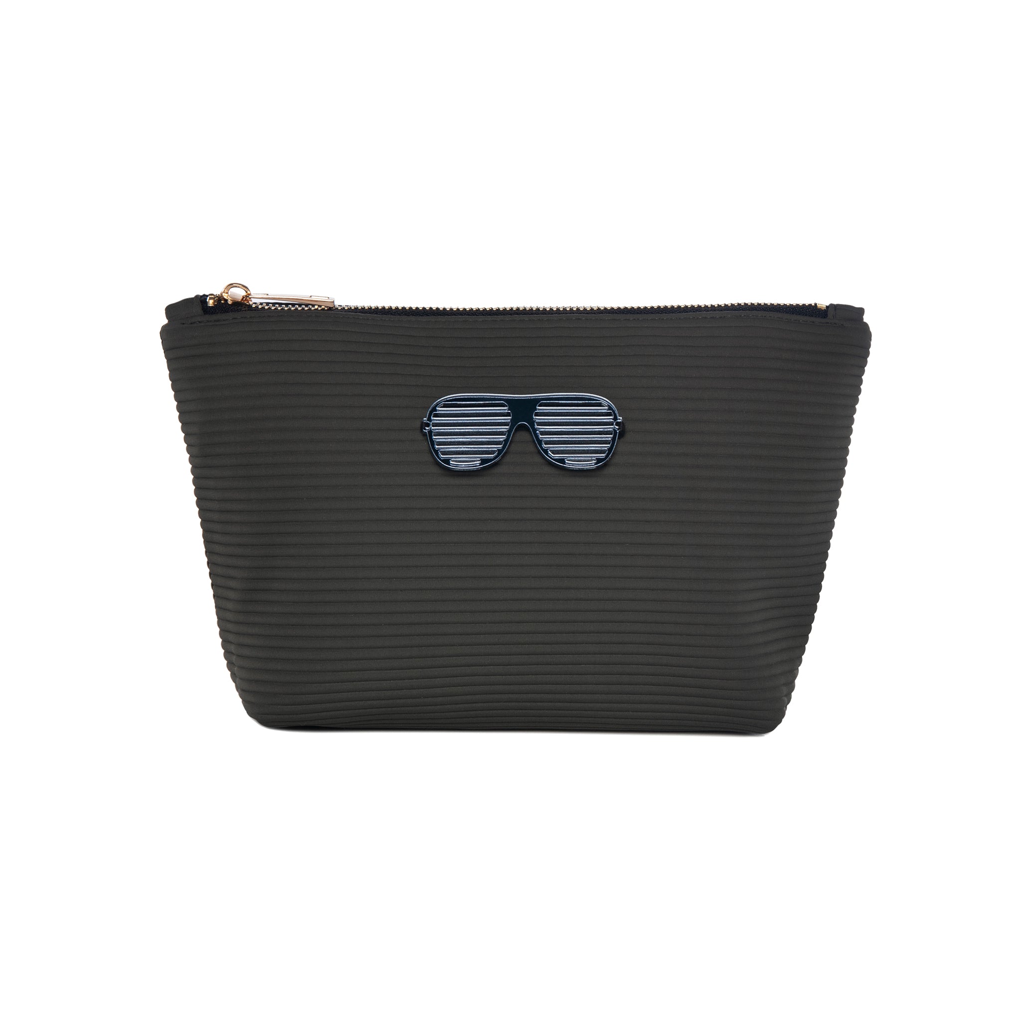 MARGO Pouch | Grey Scuba Lines Glasses