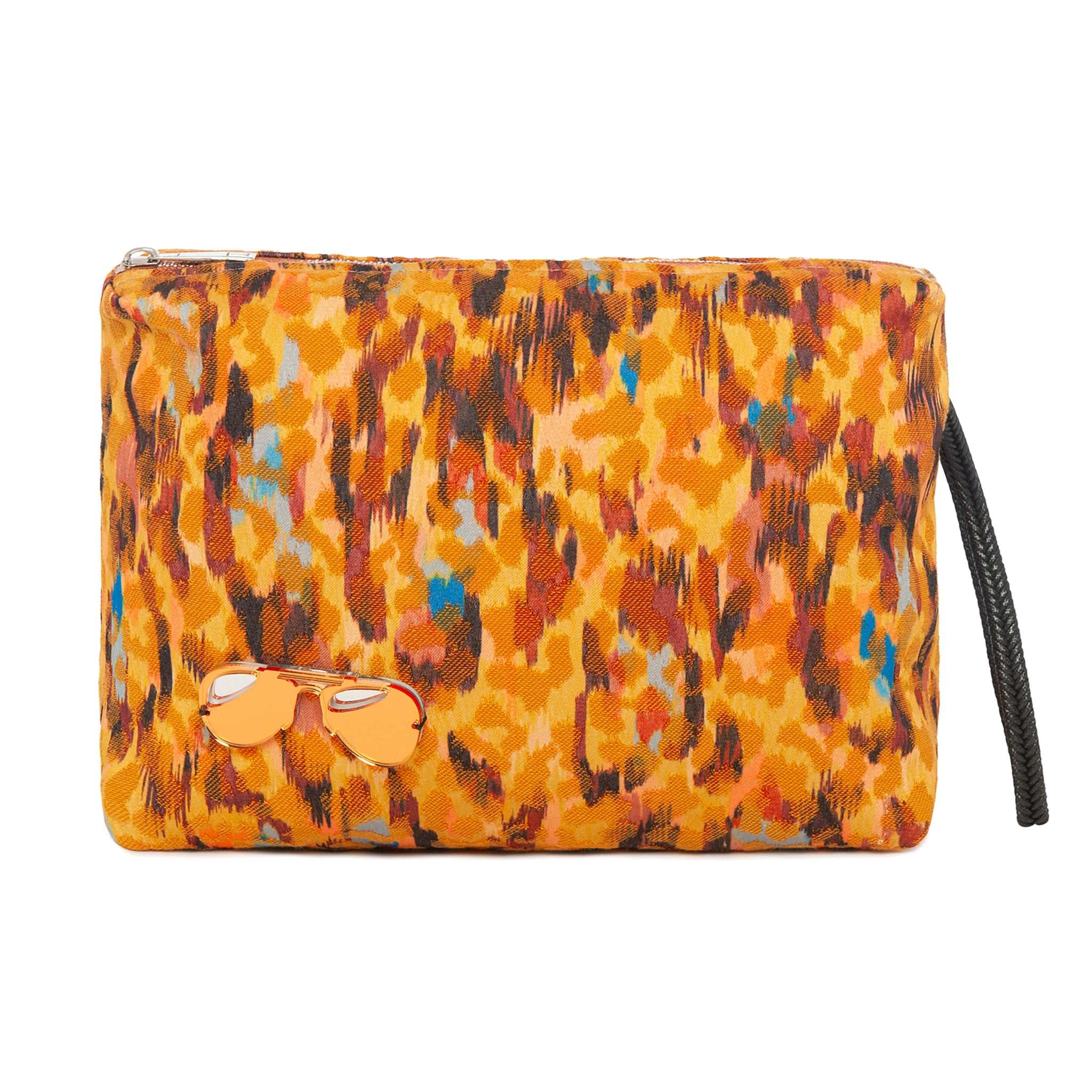 INES Pouch | Yellow Paint Brush Glasses