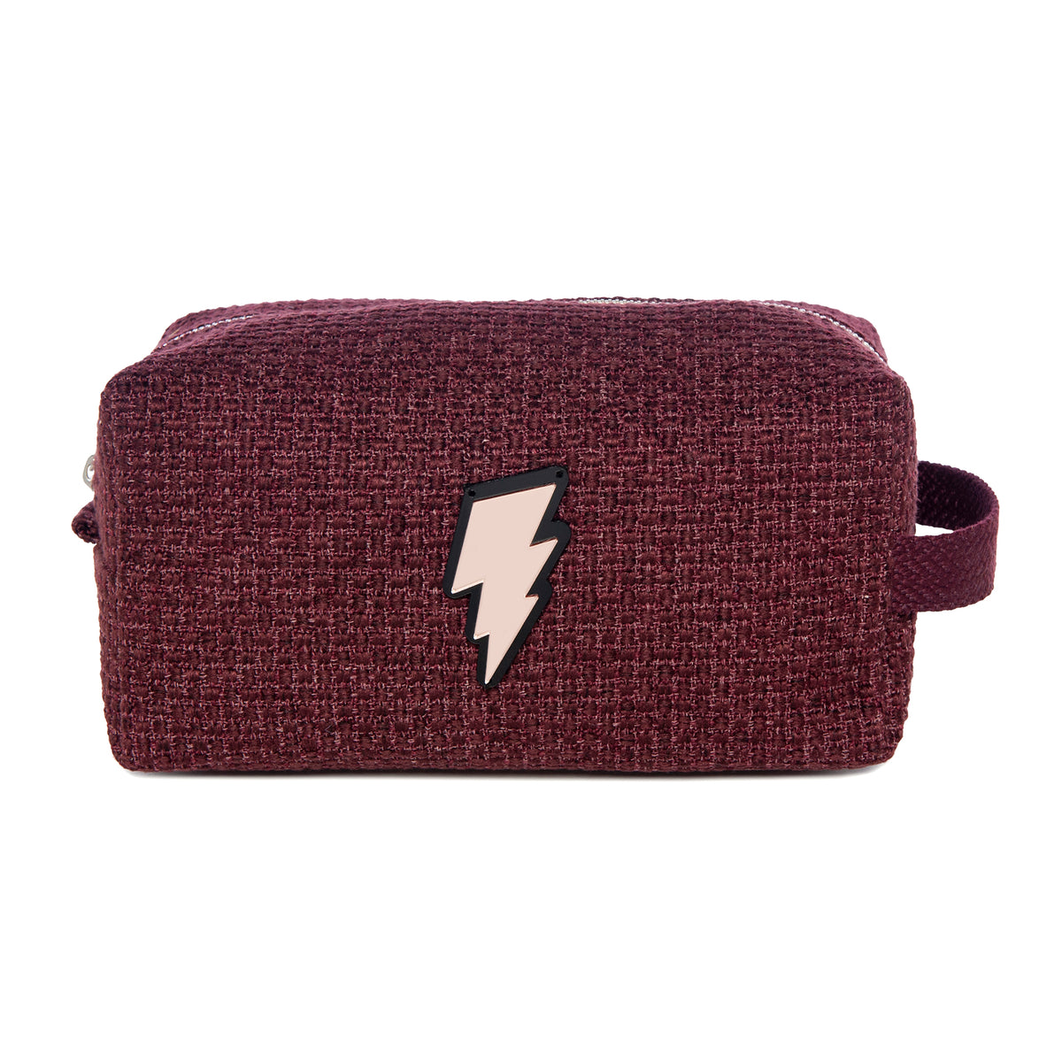 JUJU Pouch | Burgundy Woven Lightning